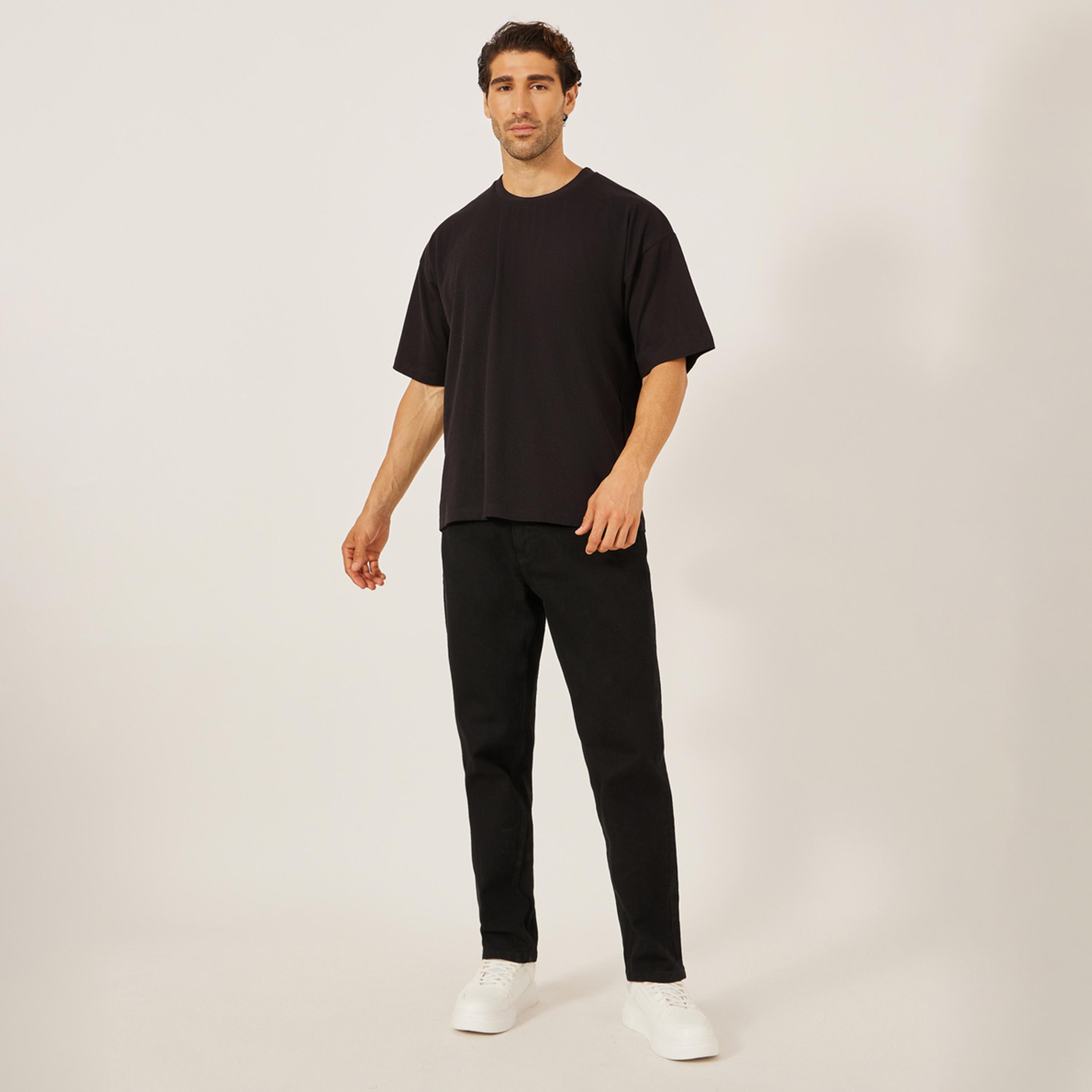 Styli Back Slogan Print Jersey Oversized T-Shirt-men-clothing-tshirtsandpolos-tshirts-image-2