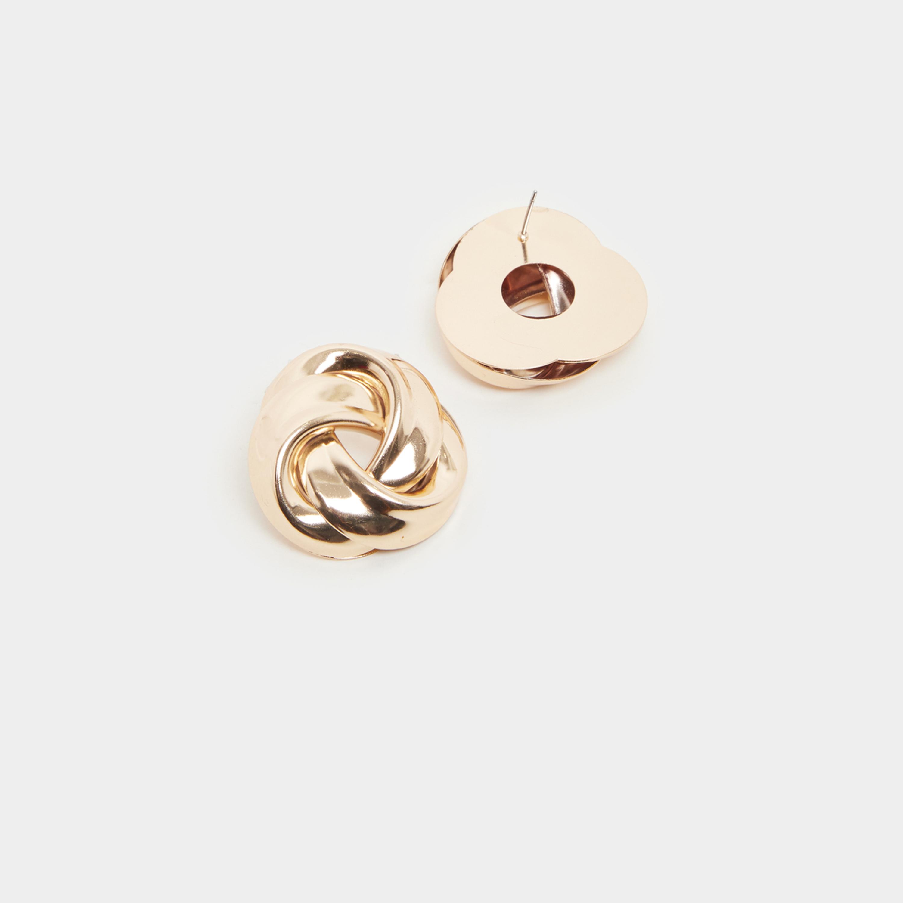 Styli Round Stud Earrings-women-watchesandjewellery-jewellery-earrings-image-3