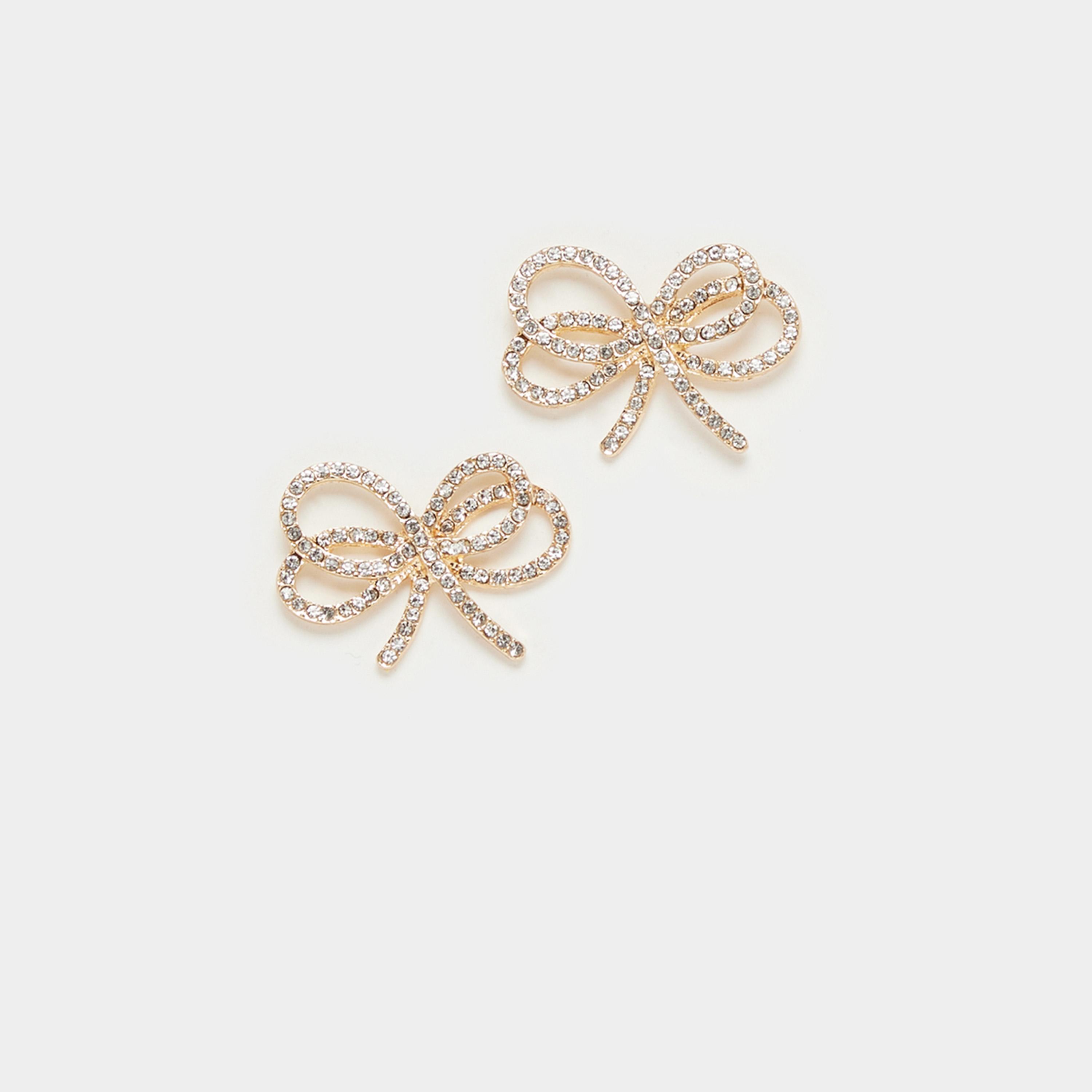 Styli Embellished Ribbon Earrings-women-watchesandjewellery-jewellery-earrings-image-1