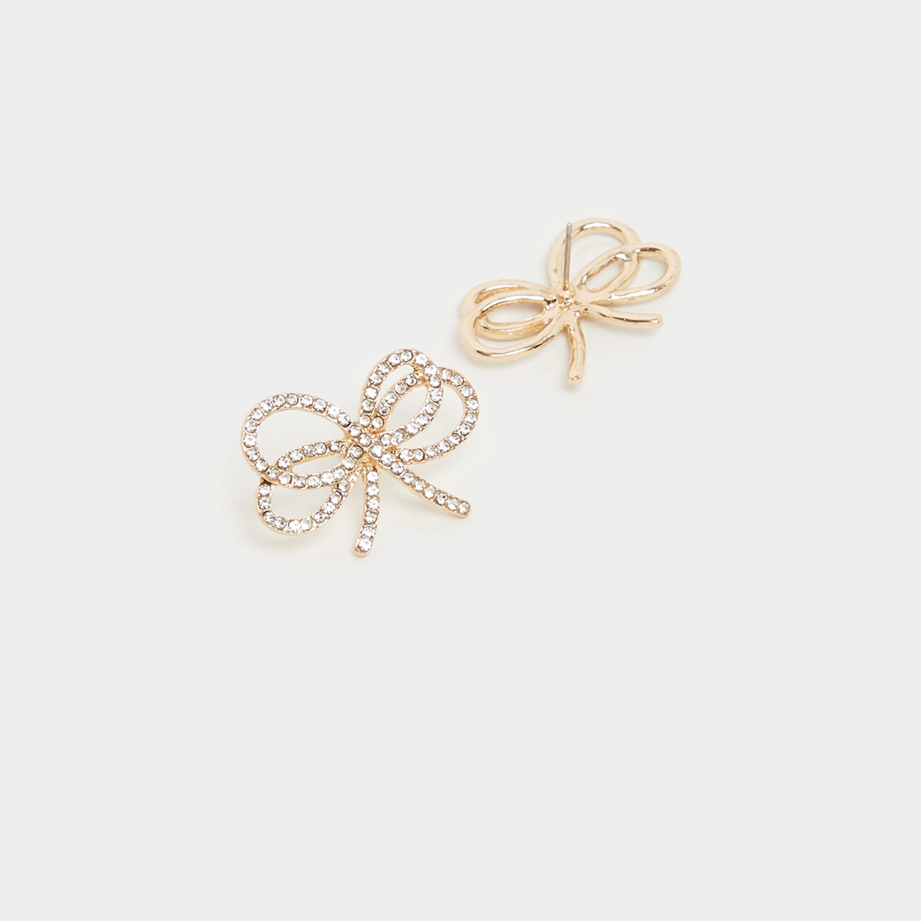 Styli Embellished Ribbon Earrings-women-watchesandjewellery-jewellery-earrings-image-3