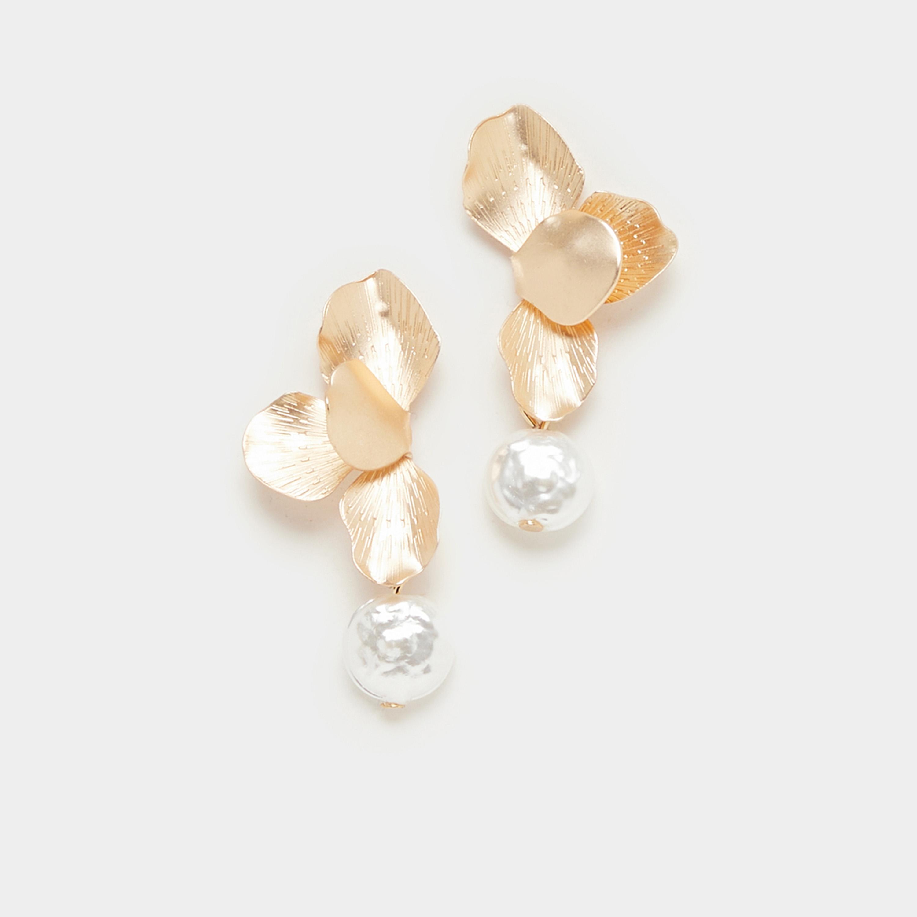Styli Floral Drop Earrings-women-watchesandjewellery-jewellery-earrings-image-1