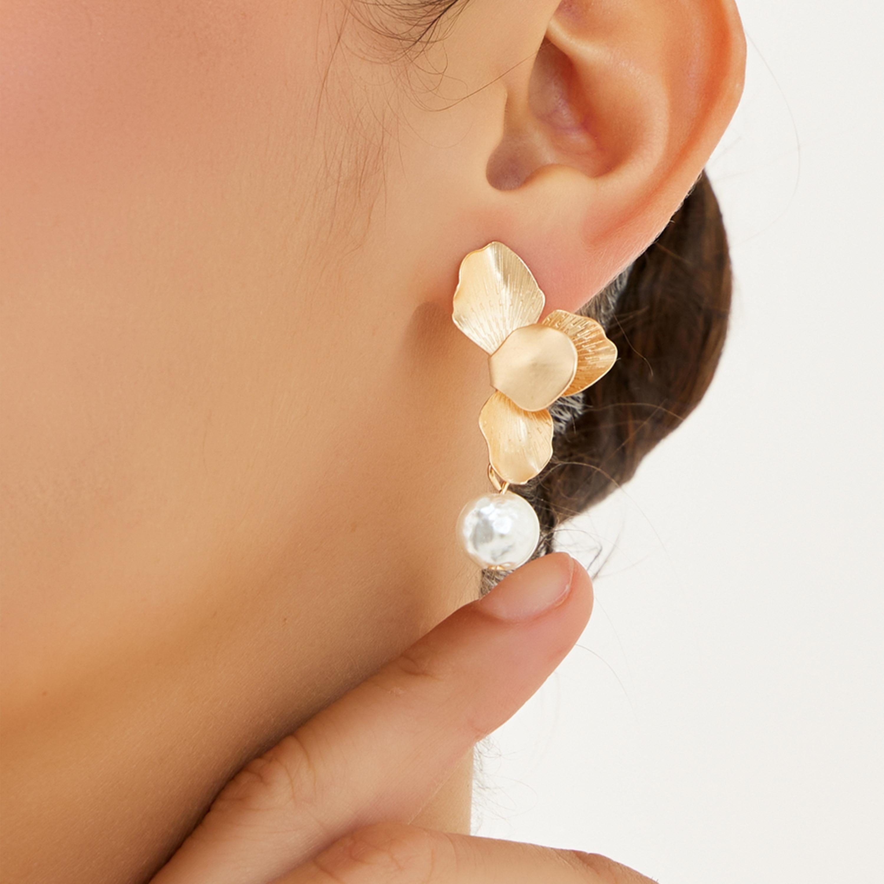 ستايلي - أقراط أزهار المتدلية-women-watchesandjewellery-jewellery-earrings-image-2
