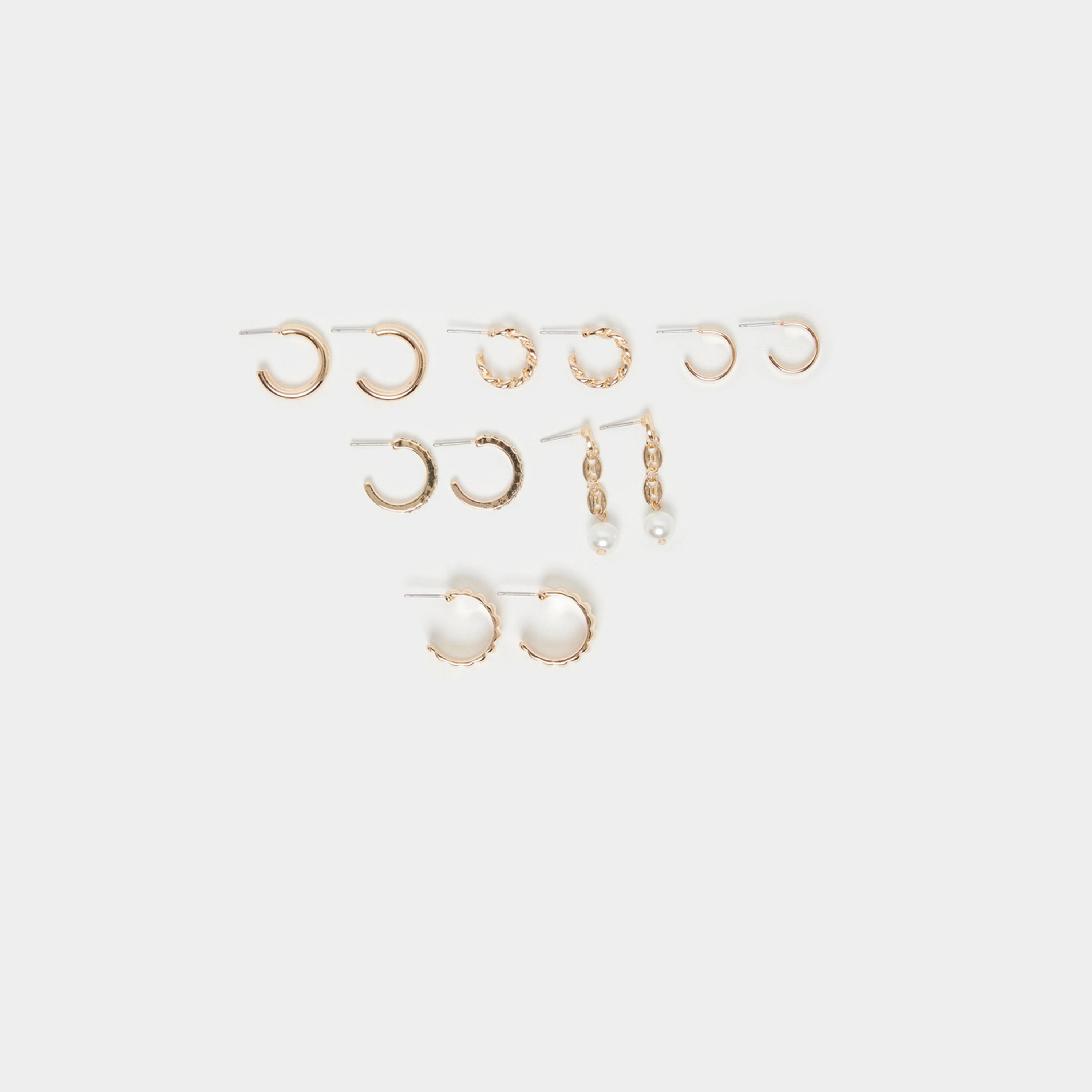 ستايلي - مجموعة من 6 قطع - أقراط متنوعة-women-watchesandjewellery-jewellery-earrings-image-3