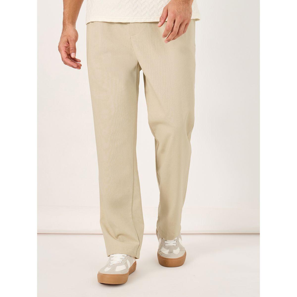 بنطال بقصة ارجل مستقيمة وفتحات حزام-men-clothing-bottoms-trousersandchinos-trousers-image-1