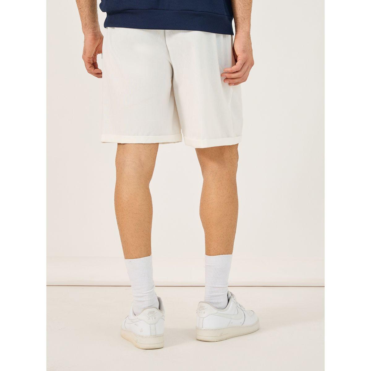 Styli Solid Mid Rise Regular Fit Short-men-clothing-bottoms-shorts-image-4
