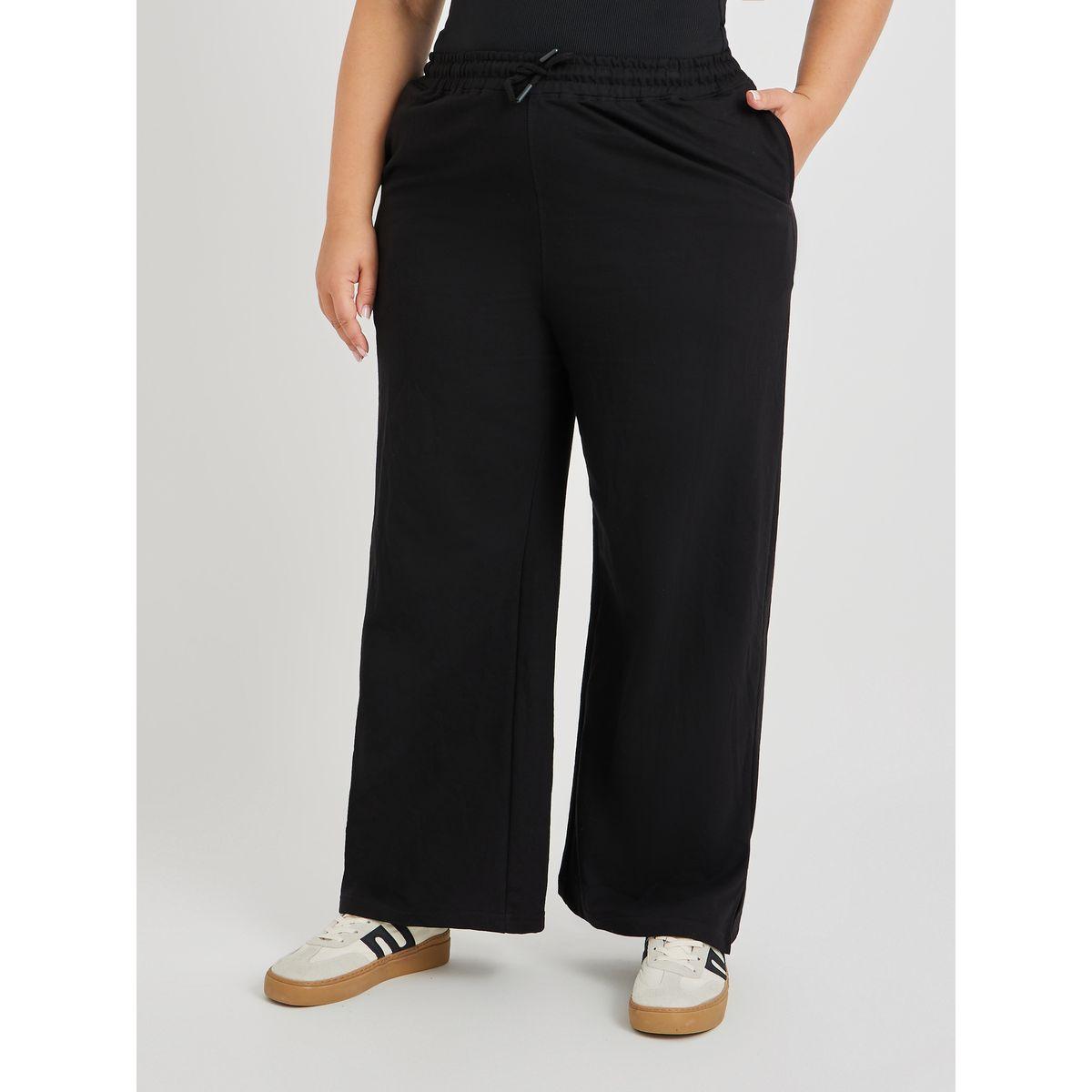 Styli Plus Size Wide Leg Joggers with Drawstring-women-clothing-bottoms-joggers-image-2