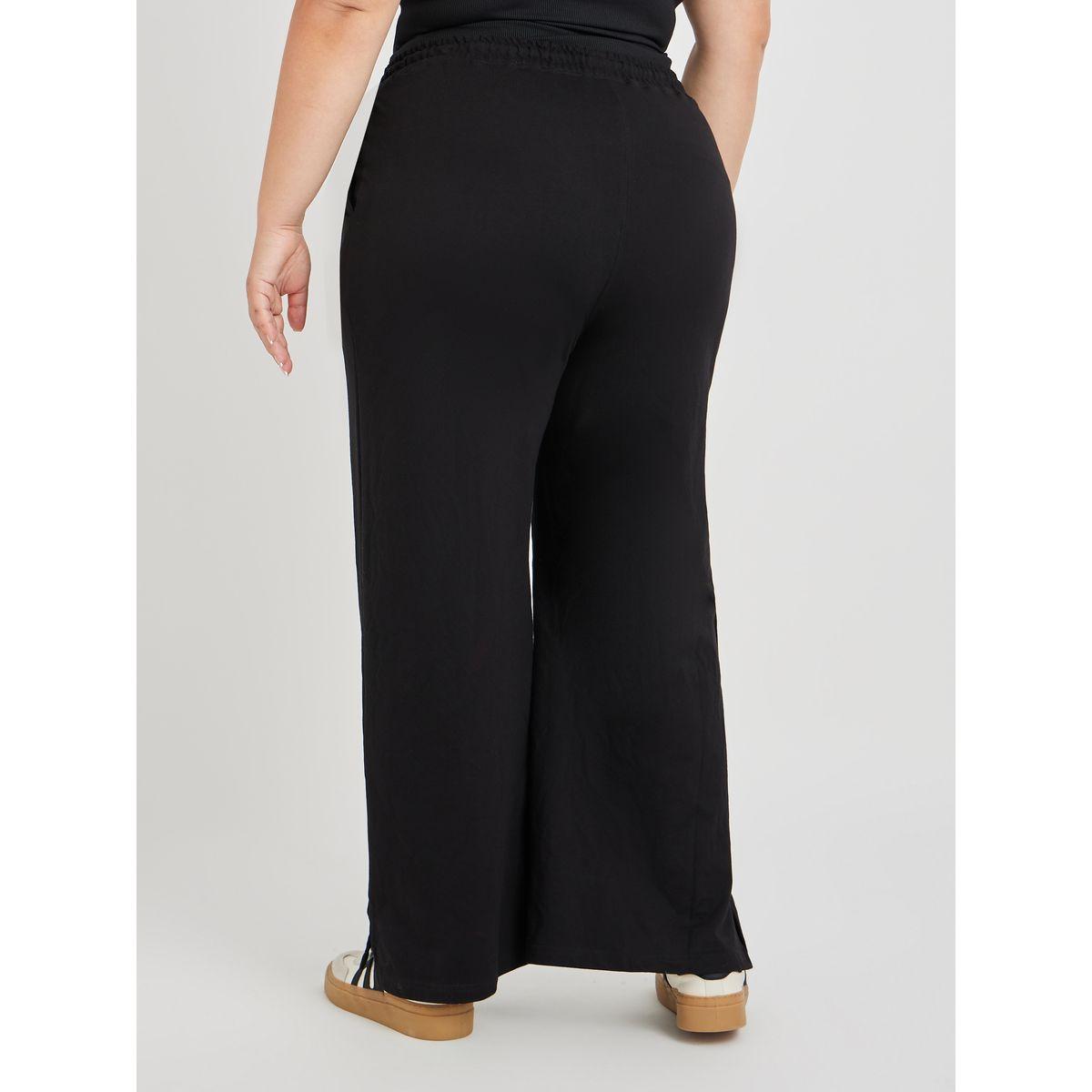 جوغر بأرجل واسعة ومقاس كبير مع رباط خصر-women-clothing-bottoms-joggers-image-4