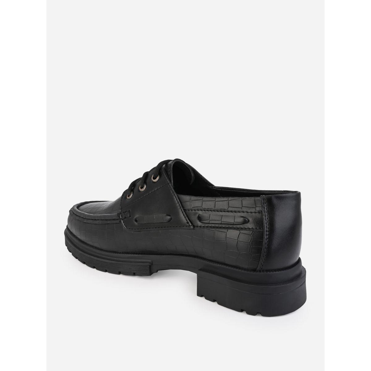 Textured Lace Up Boat shoes-men-shoes-formalshoes-image-5