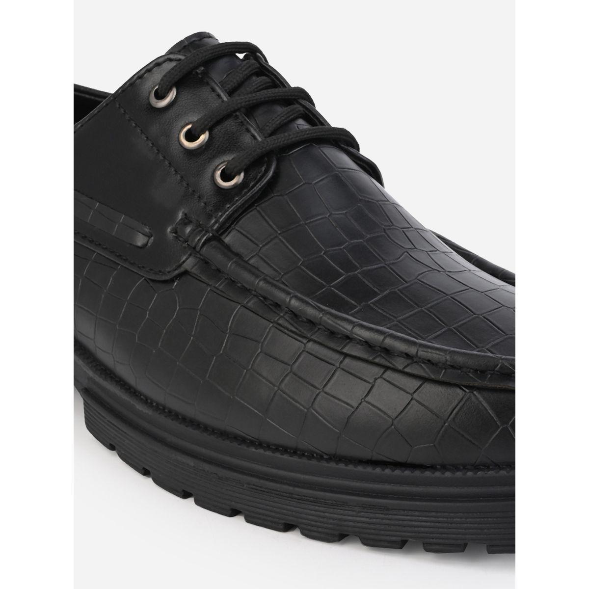 Textured Lace Up Boat shoes-men-shoes-formalshoes-image-7