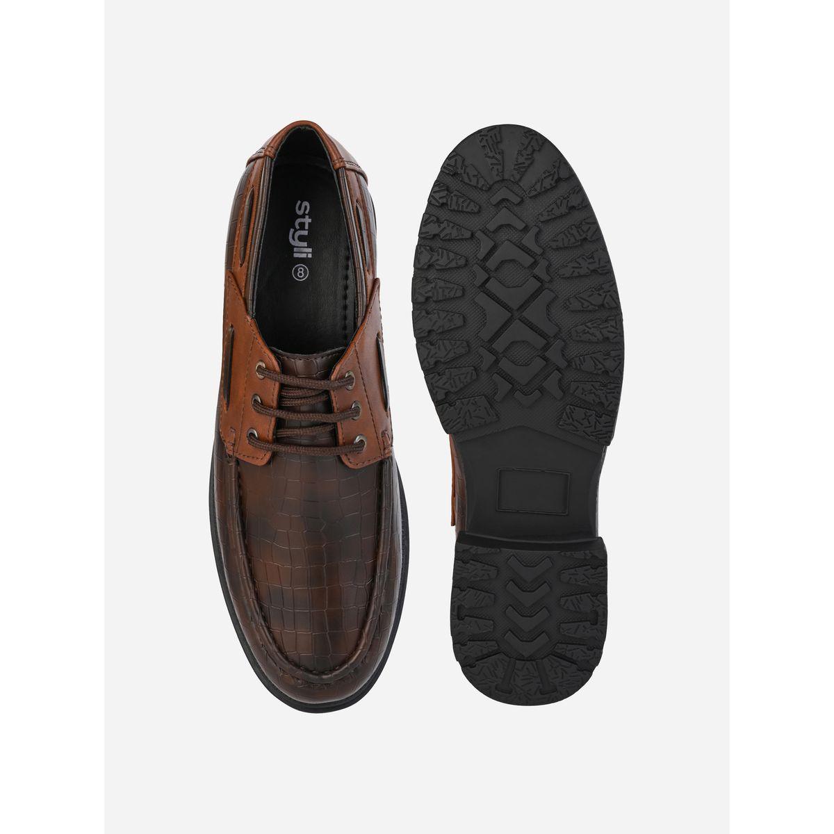 Textured Oxford Shoes with Lace-Up Closure-men-shoes-formalshoes-image-6