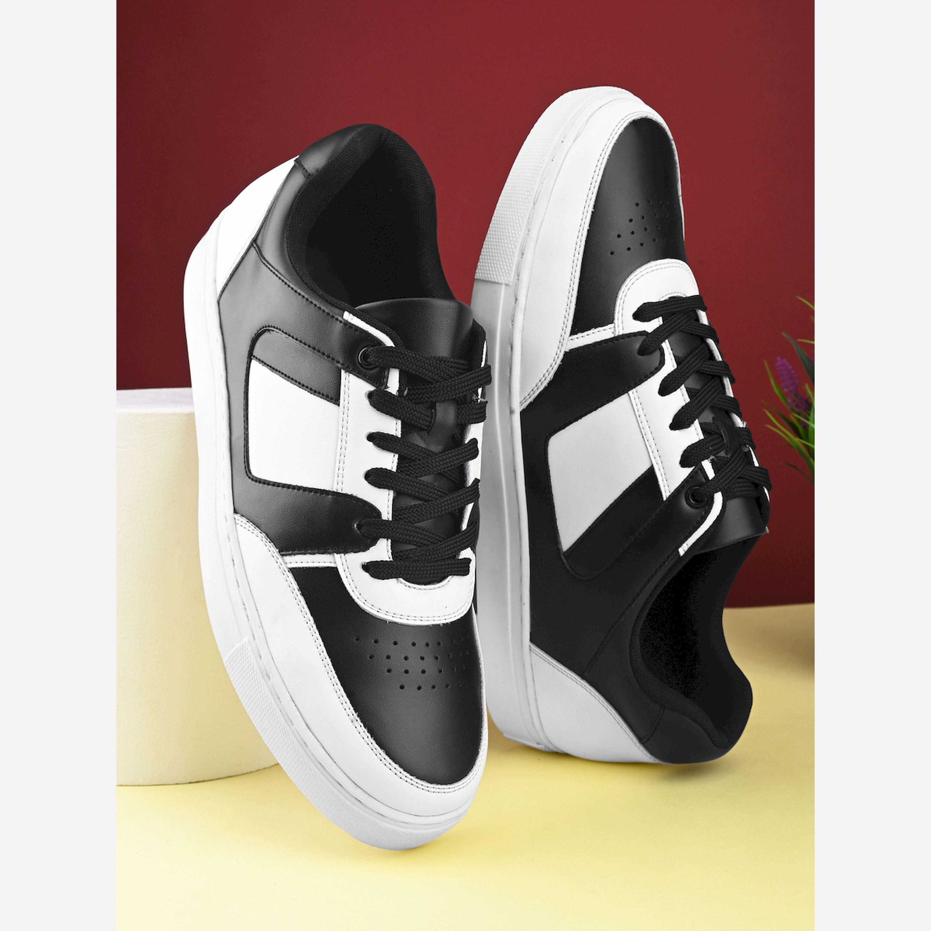 Styli Skateboard Color Block Lace Up Sneakers-men-shoes-sneakers-image-3