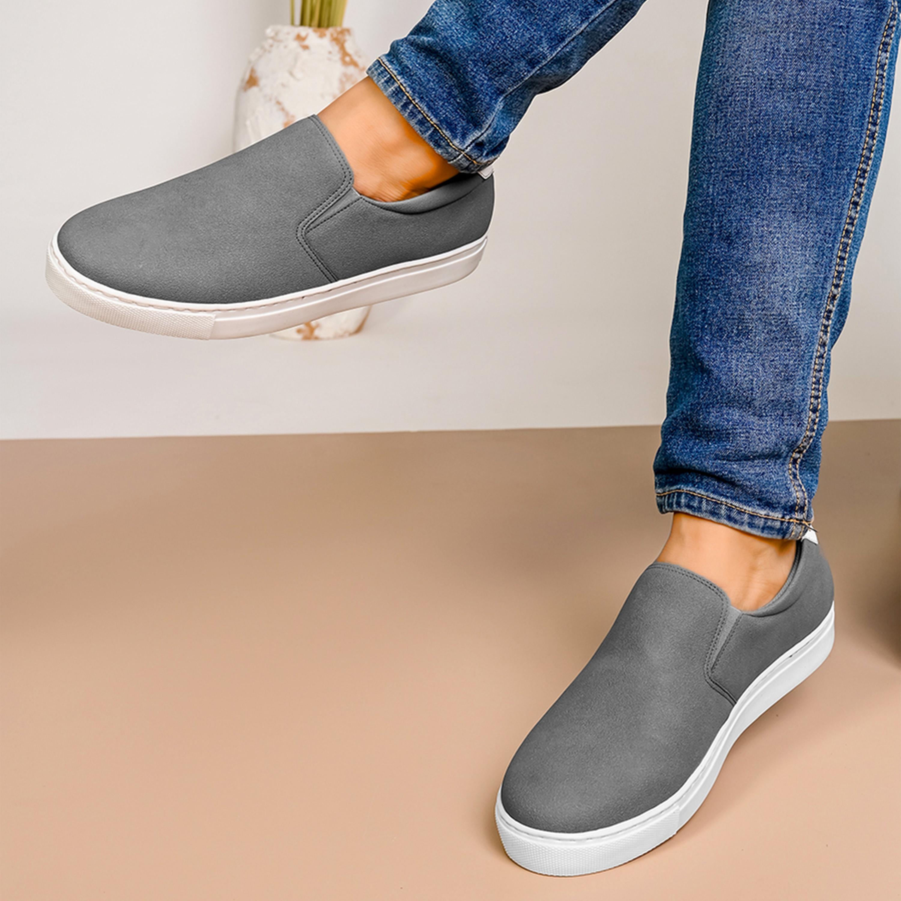 Styli Solid Slip On Double Padded Casual Shoes-men-shoes-loafersandmoccasins-image-2