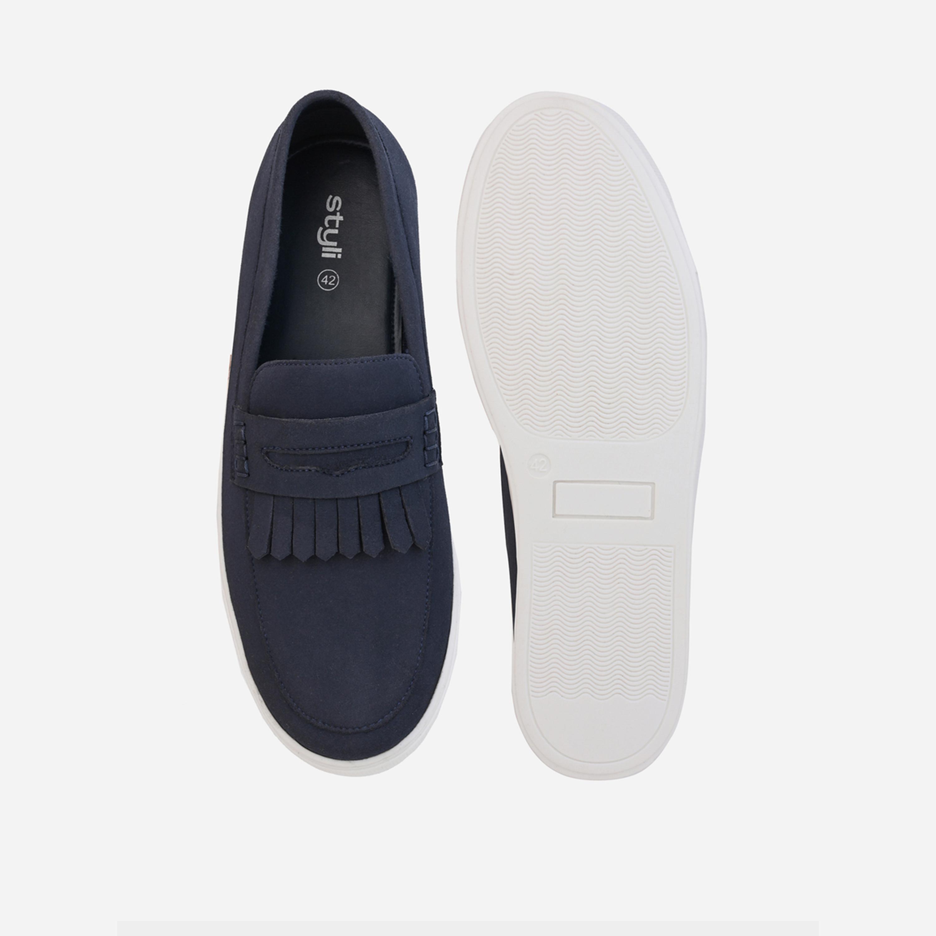 Styli Suede Look Fringe Detail Casual Shoes-men-shoes-loafersandmoccasins-image-6