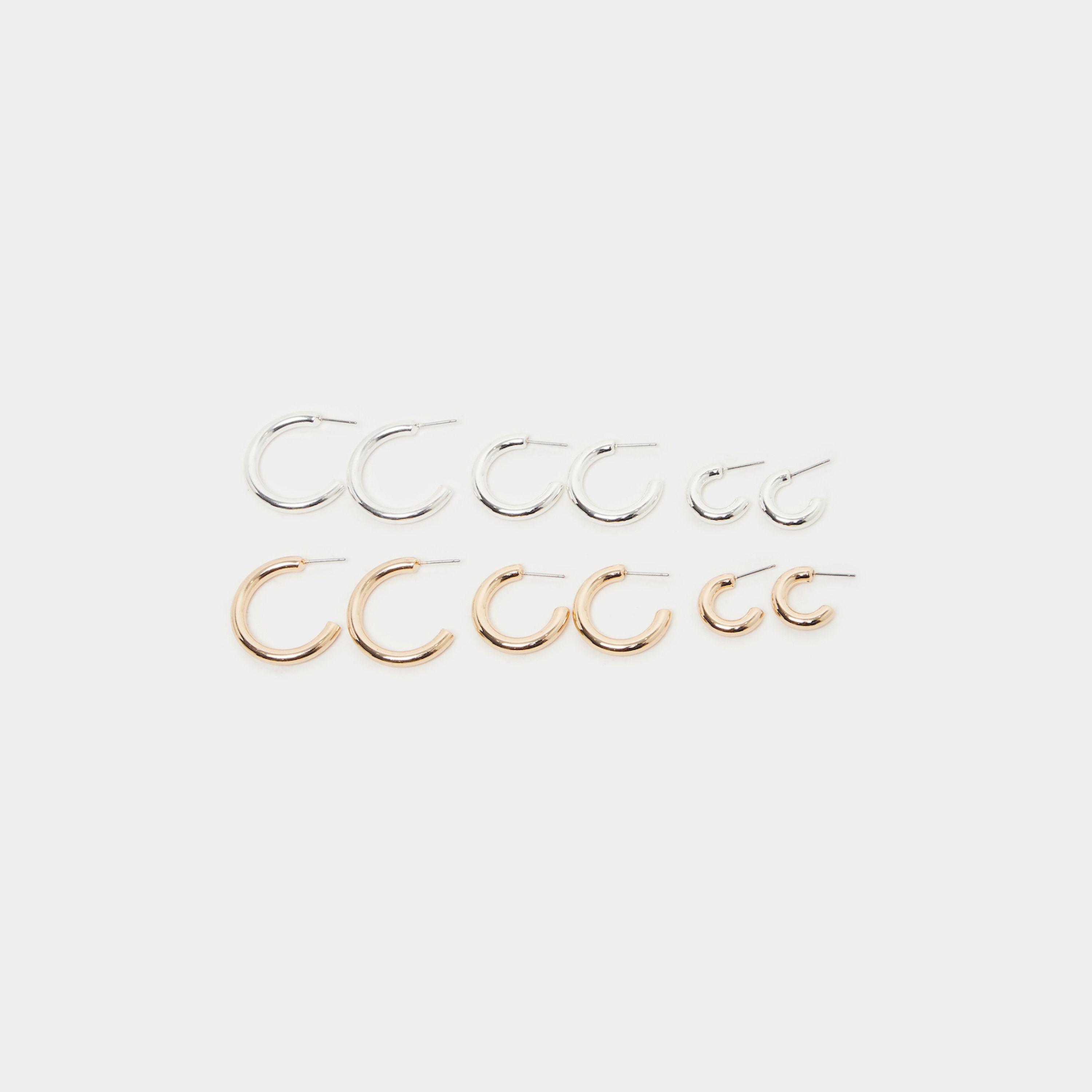 ستايلي - طقم من 6 أقراط دائرية-women-watchesandjewellery-jewellery-earrings-image-1