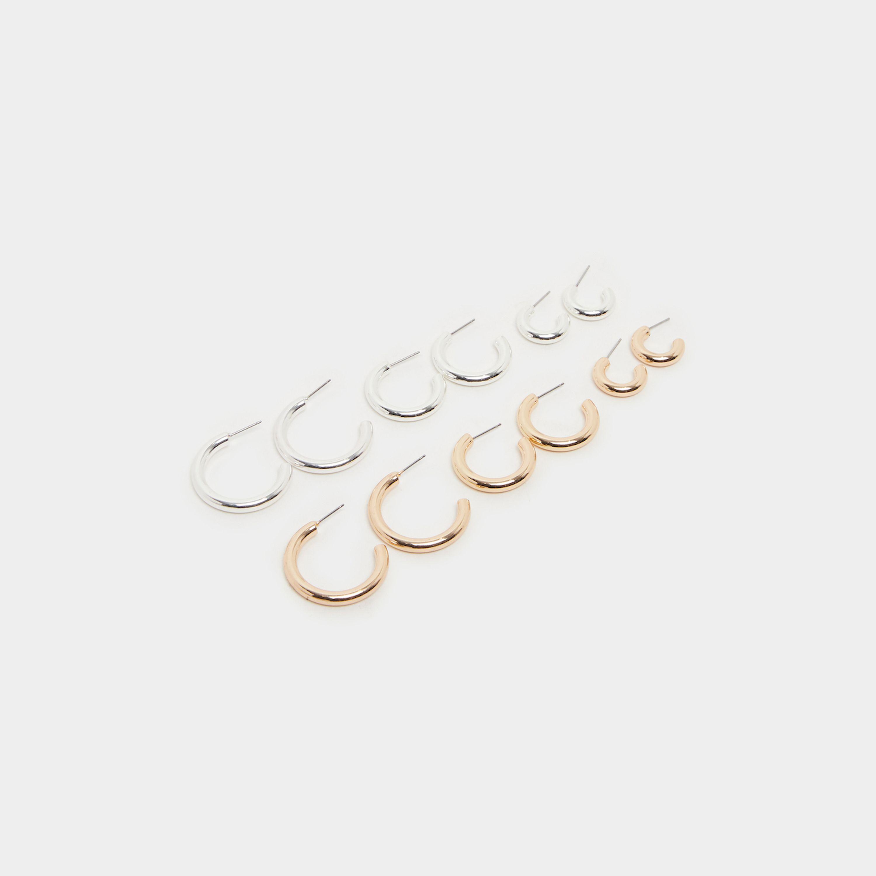 Styli Set Of 6 - Hoop Earrings-women-watchesandjewellery-jewellery-earrings-image-3