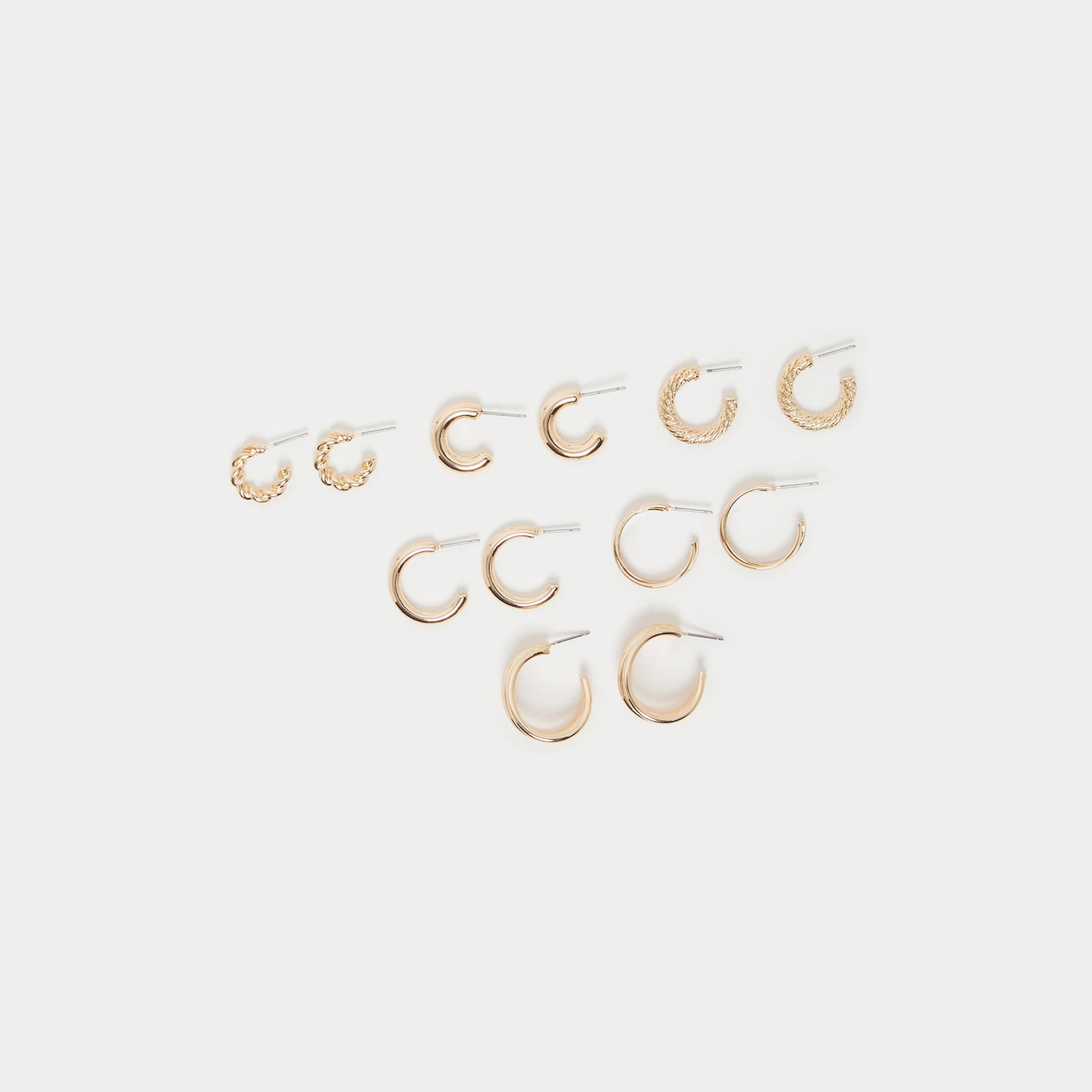 Styli Set Of 6 - Hoop Earrings-women-watchesandjewellery-jewellery-earrings-image-1