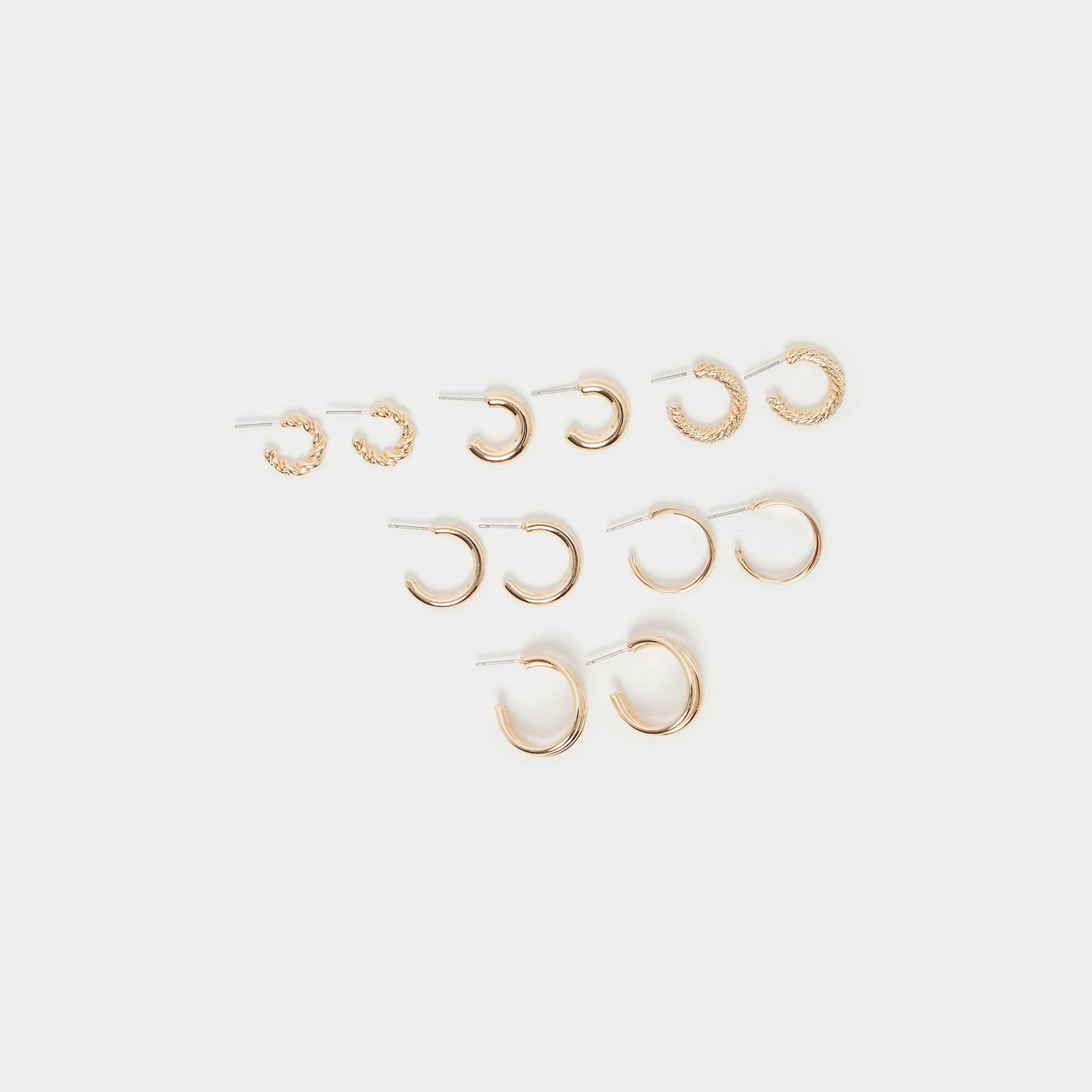 Styli Set Of 6 - Hoop Earrings-women-watchesandjewellery-jewellery-earrings-image-3