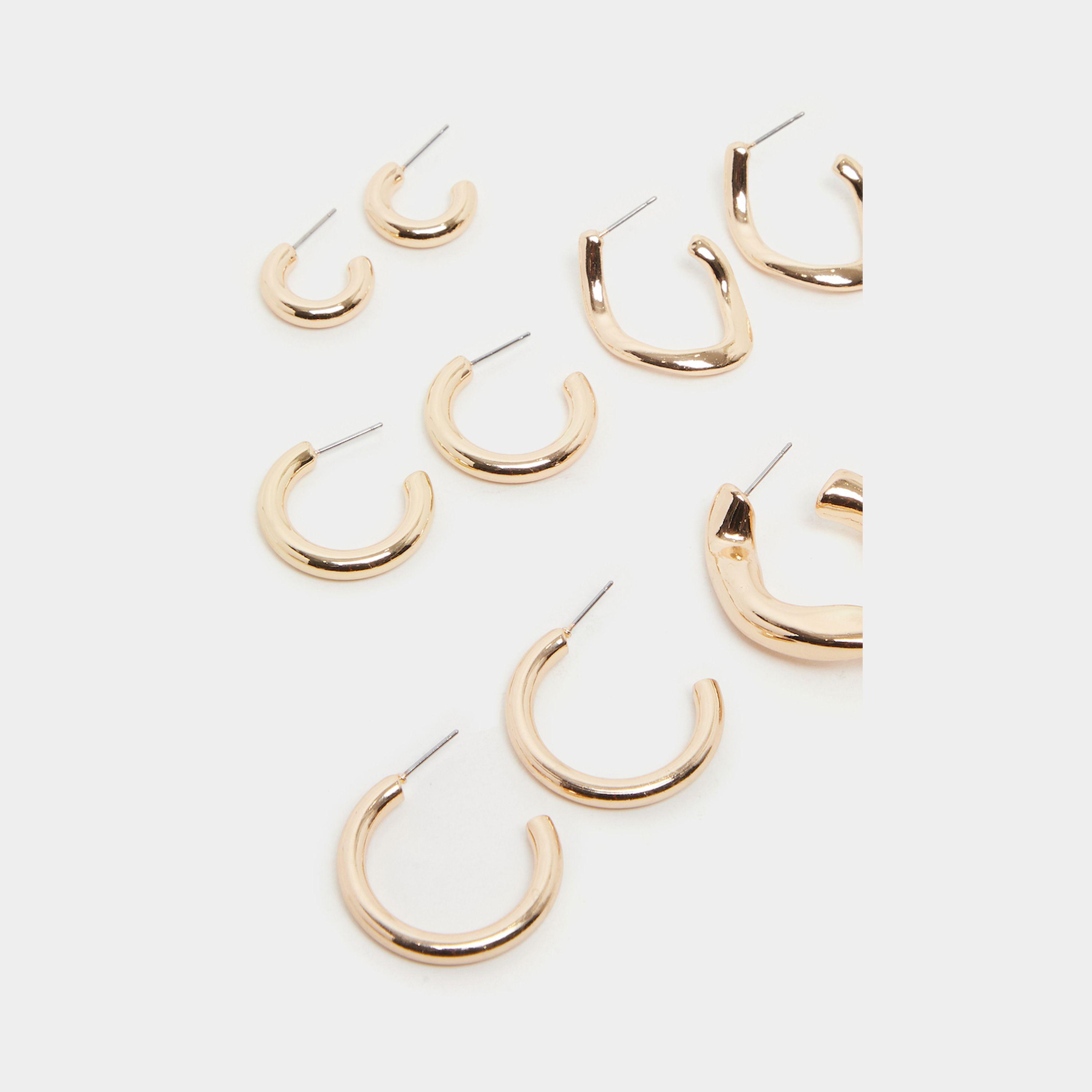 ستايلي - طقم من 5 أقراط دائرية-women-watchesandjewellery-jewellery-earrings-image-4