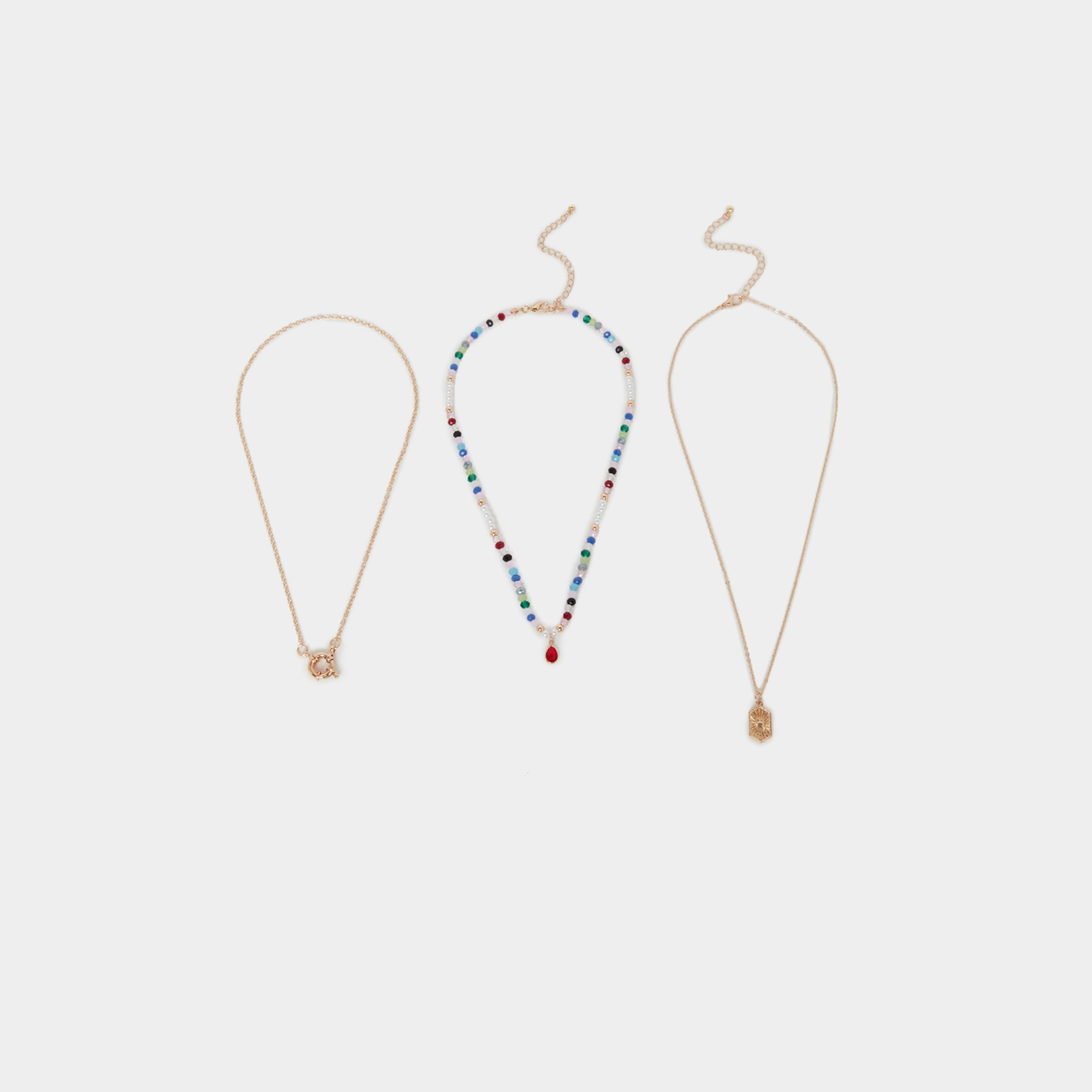 Styli Pack Of 3 Beaded Necklace-women-watchesandjewellery-jewellery-necklacesandpendants-image-1