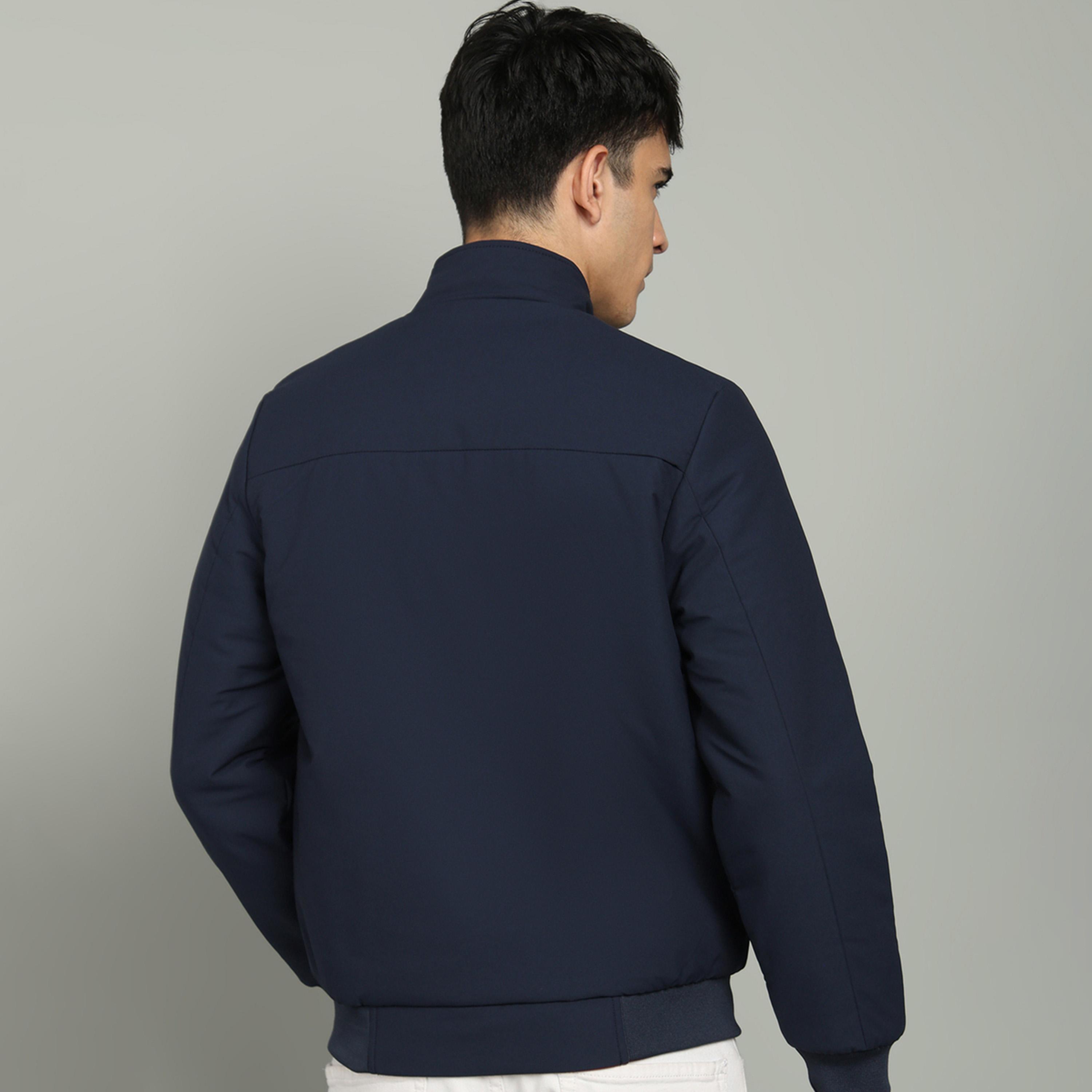 Fort Collins X Styli Front Zipper High Neck Jacket with Bagde Detail-men-clothing-jacketsandblazers-jackets-image-3