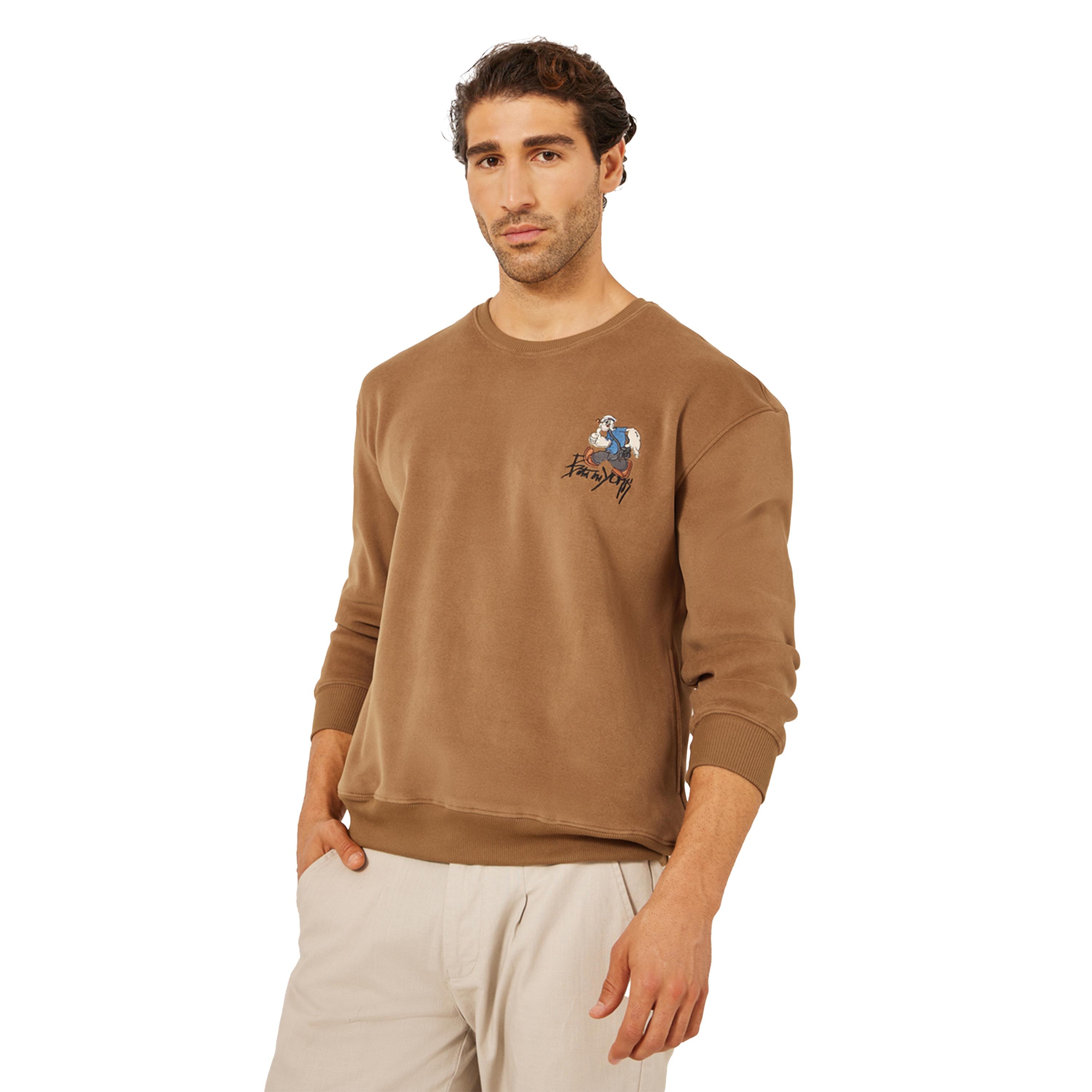 Fort Collins X Styli Embroidered Round Neck Oversized Sweatshirt-men-winterwear-hoodiesandsweatshirts-image-1