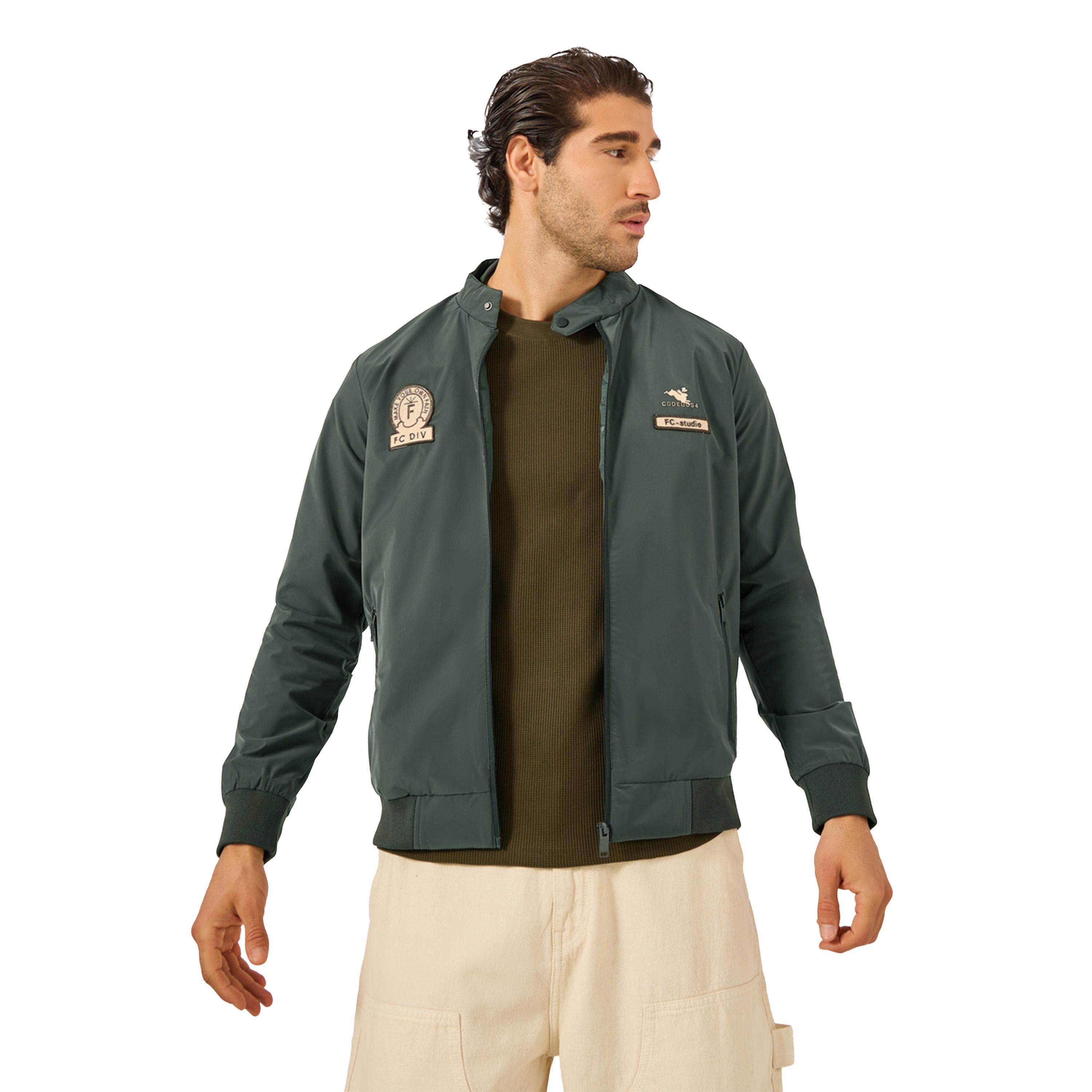 Fort Collins X Styli Regular Fit Zipped Jacket with Patch Detail-men-clothing-jacketsandblazers-jackets-image-3