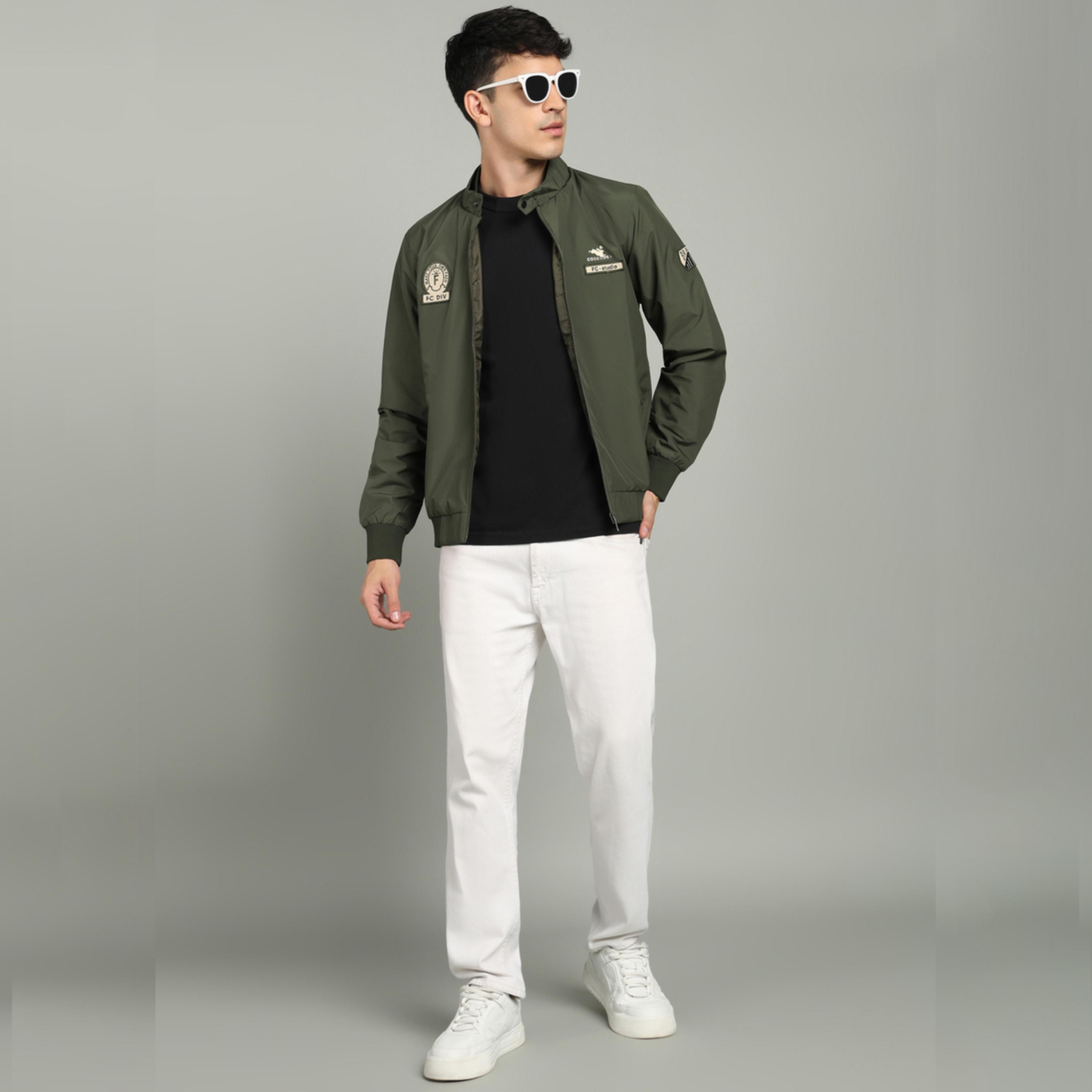 Fort Collins X Styli Front Zipper High Neck Jacket with Badge Detail-men-clothing-jacketsandblazers-jackets-image-3