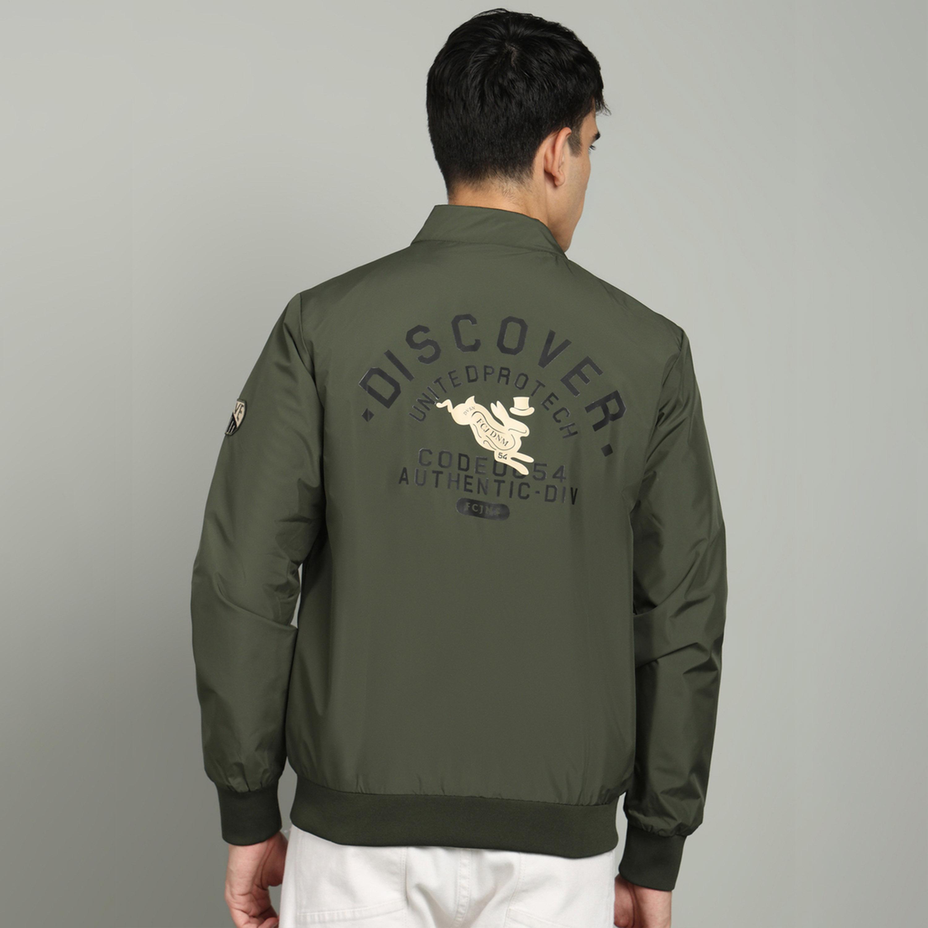 Fort Collins X Styli Front Zipper High Neck Jacket with Badge Detail-men-clothing-jacketsandblazers-jackets-image-4