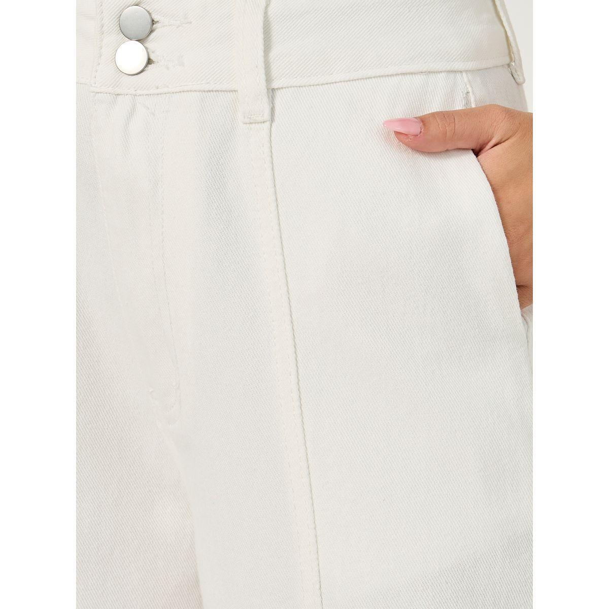 Pintuck Details Wide Leg Jeans with Buttons-women-clothing-bottoms-jeans-image-3
