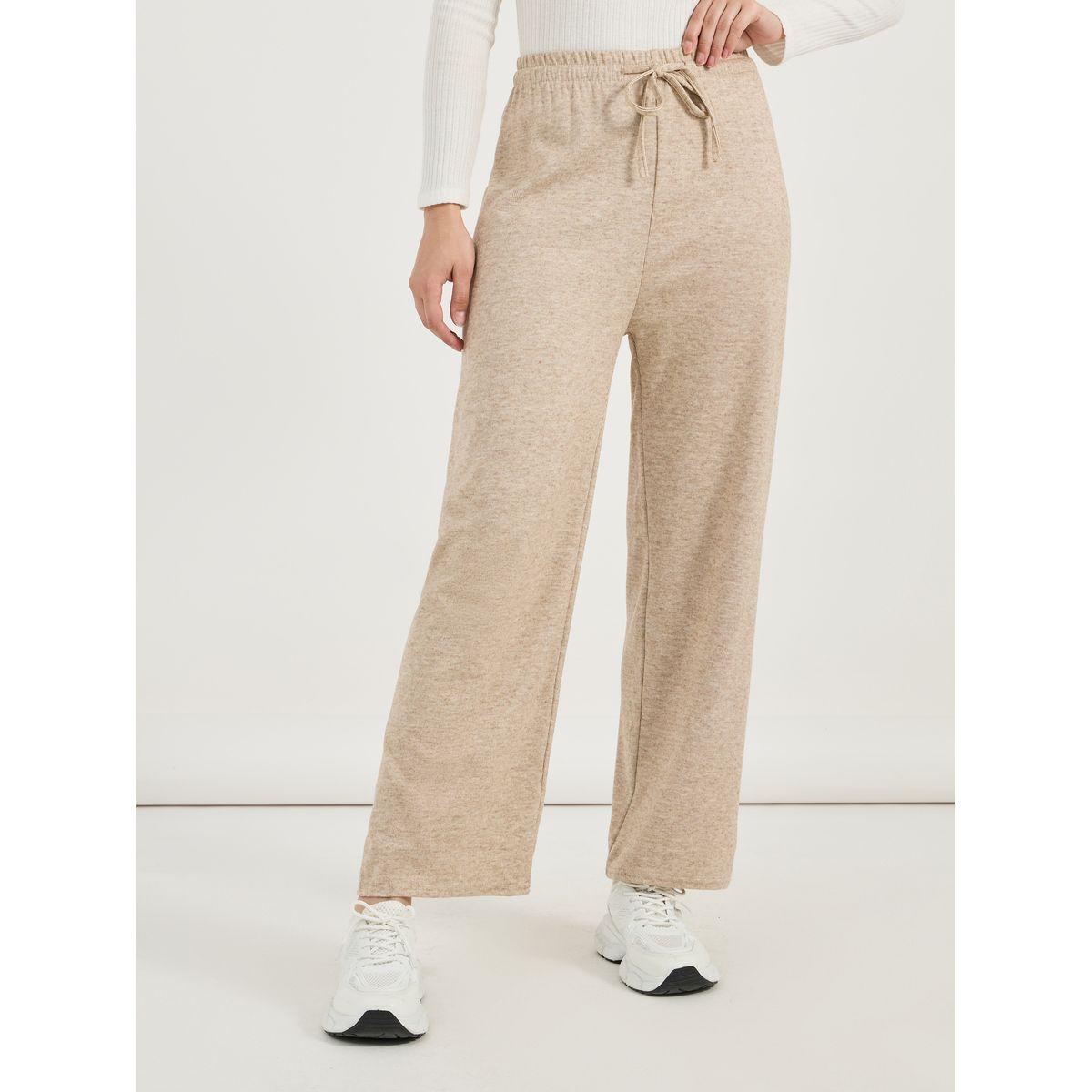 Styli Solid Straight Leg Joggers with Drawstring-women-clothing-bottoms-joggers-image-2
