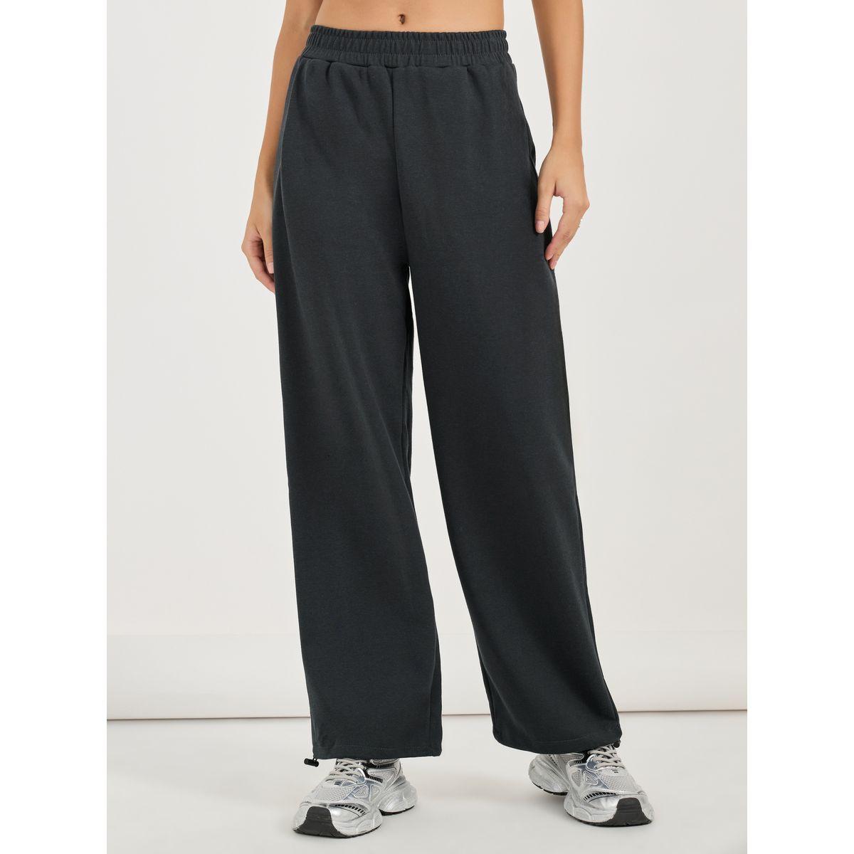جوغر سادة بأرجل واسعة وخصر مطاطي-women-clothing-bottoms-joggers-image-2