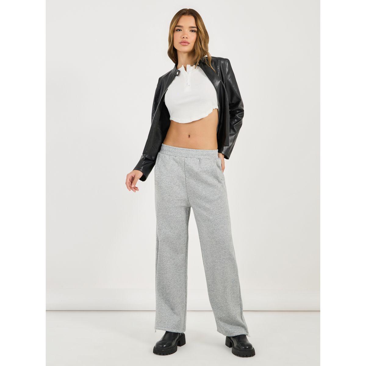 جوغر سادة بأرجل واسعة وخصر مطاطي-women-clothing-bottoms-joggers-image-5