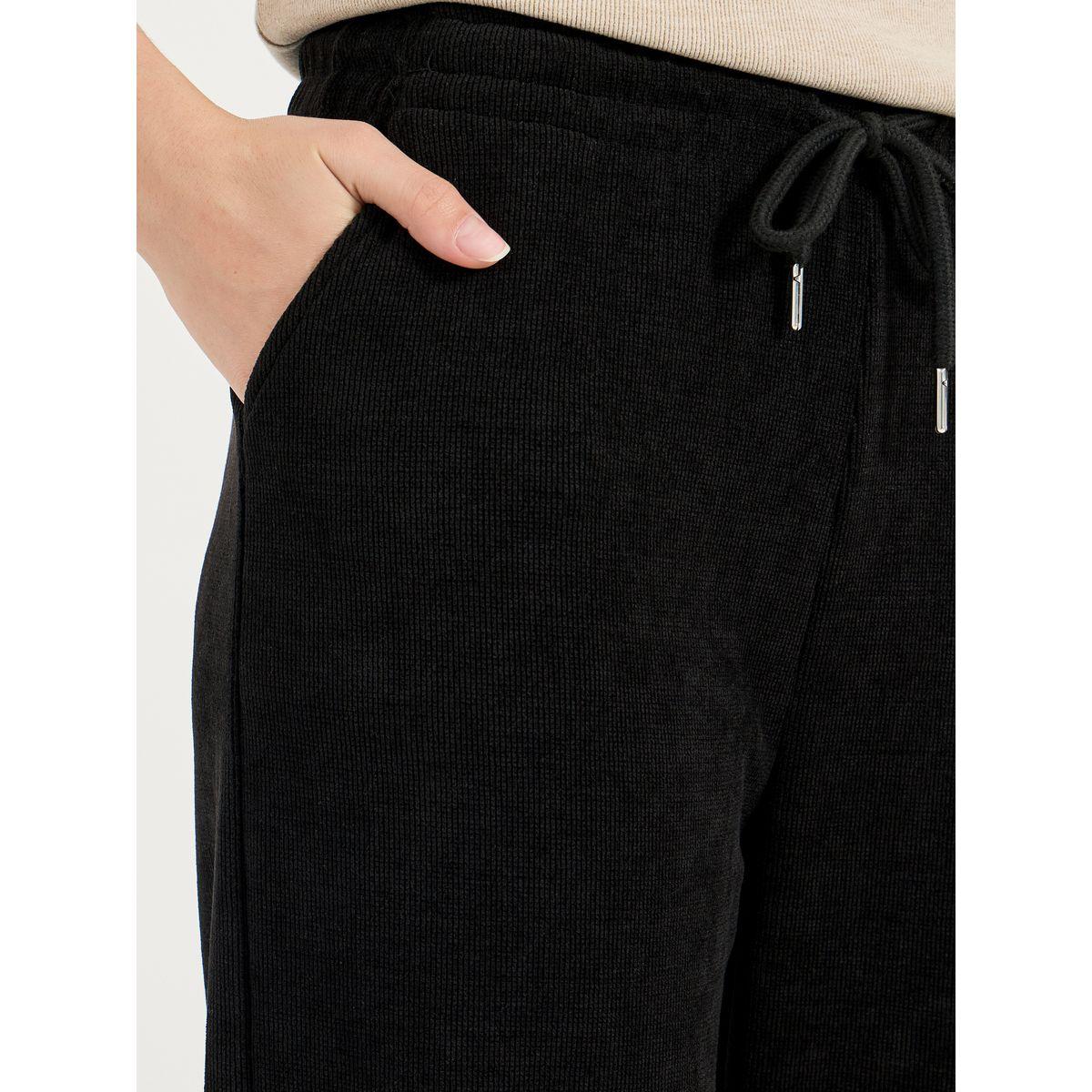 جوغر سادة بقصة مريحة ورباط خصر-women-clothing-bottoms-joggers-image-3