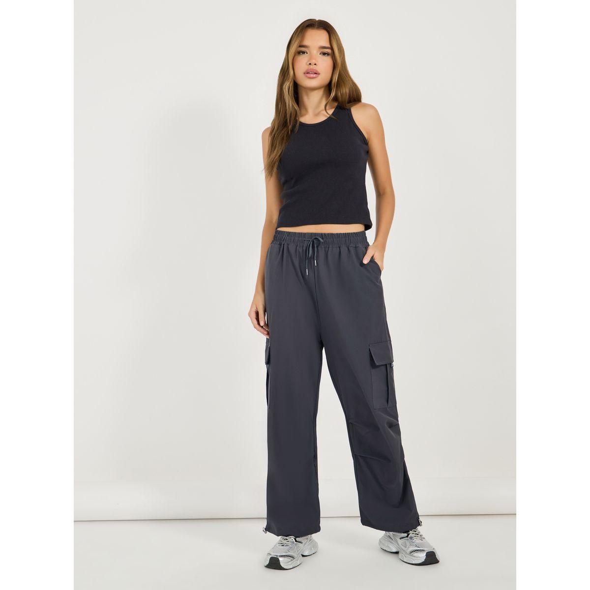 جوغر كارجو سادة بأرجل واسعة-women-clothing-bottoms-joggers-image-1