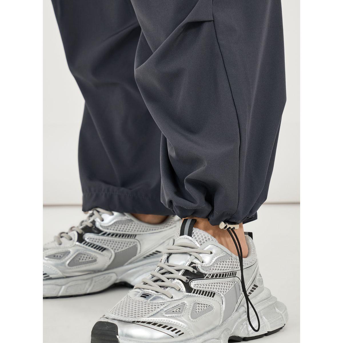 Styli Solid Wide Leg Drawstring Cargo Joggers-women-clothing-bottoms-joggers-image-4