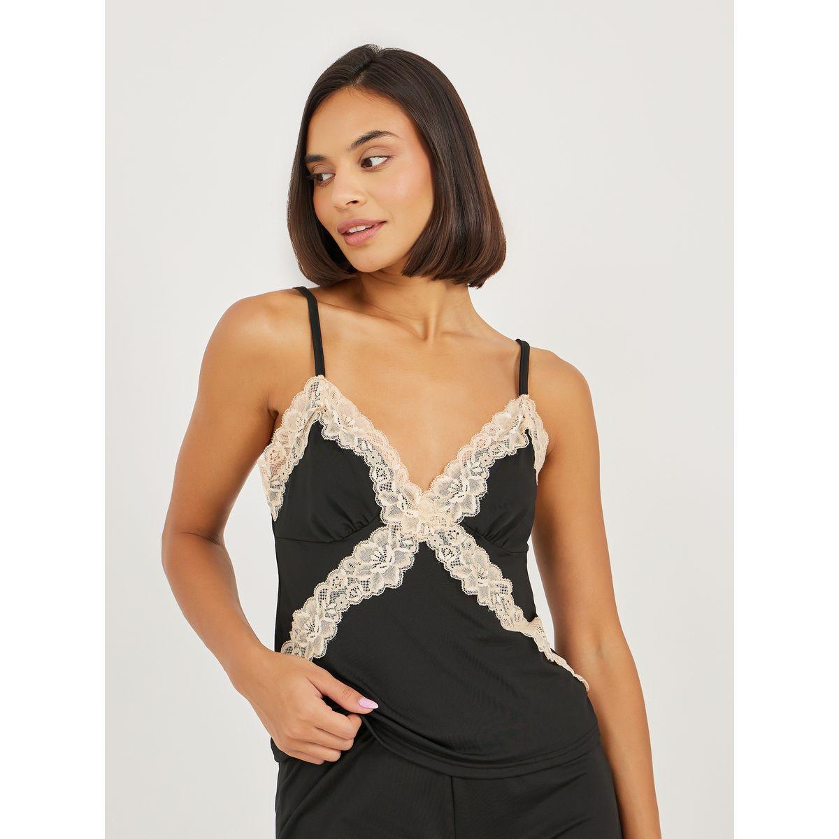 طقم من بنطال بيجاما مع بلوزة كامي وروب-women-clothing-nightwear-pyjamas-longsets-image-4