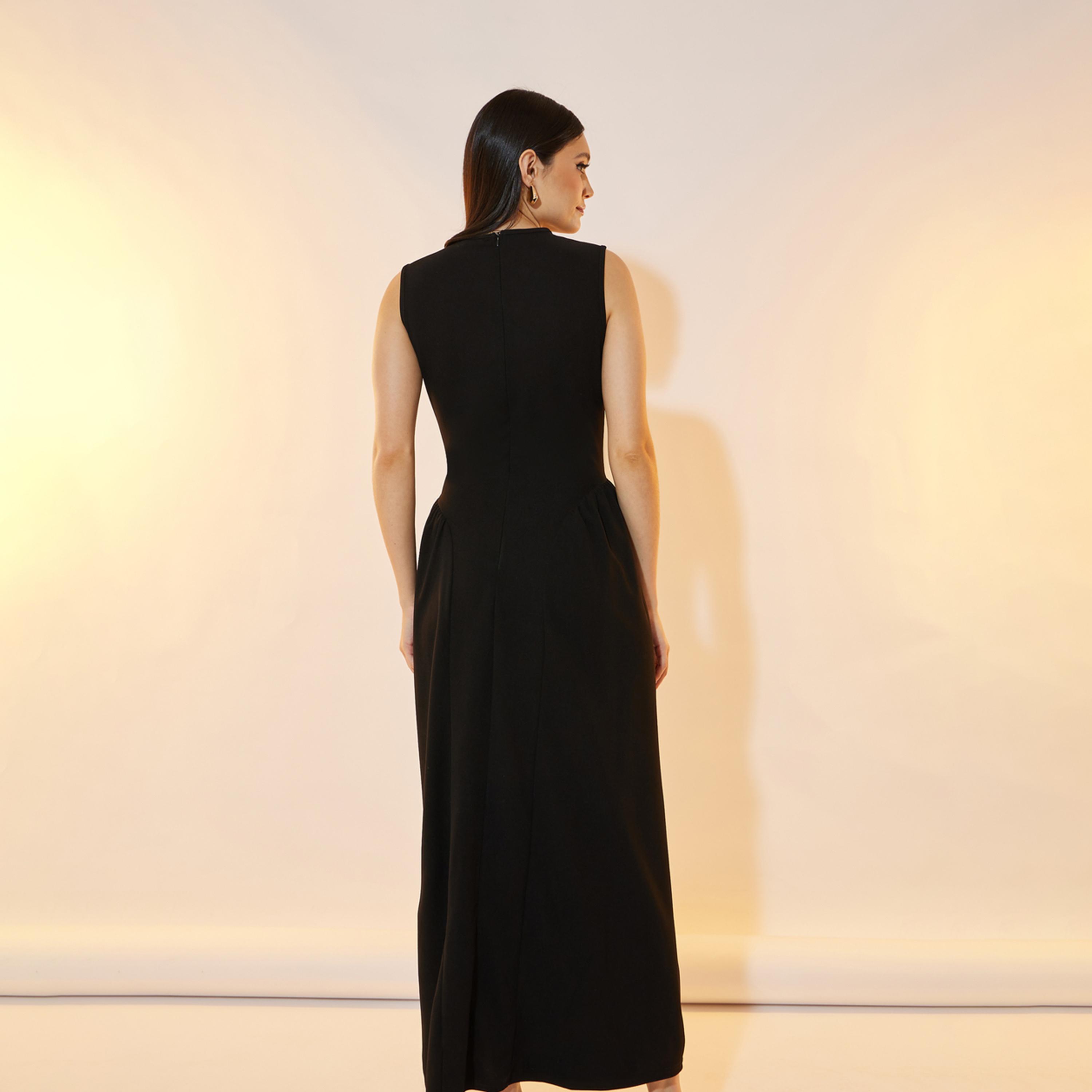 فستان طويل بلا أكمام مزين بلؤلؤ صناعي-women-clothing-dresses-image-6