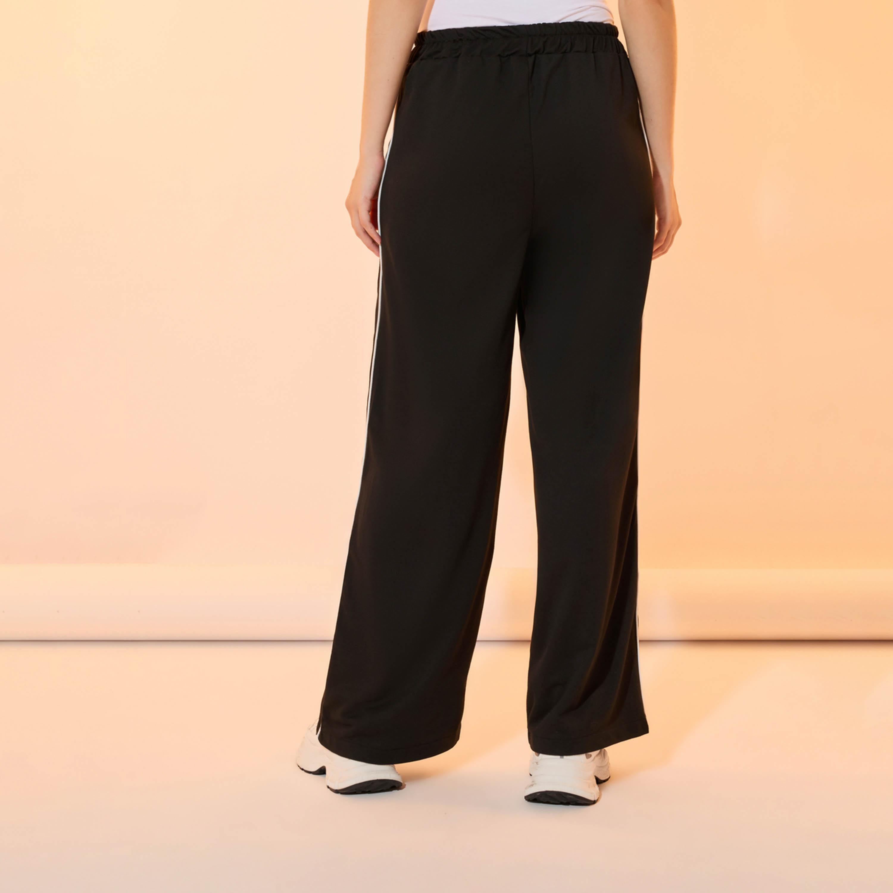 بنطال بقصة مريحة وتفاصيل محزوزة-women-clothing-bottoms-trousers-image-4