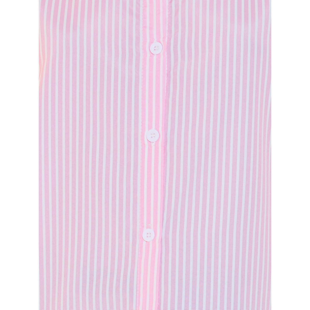 Take Two Striped Contrast Trim Long Sleeve Collared Shirt-women-clothing-shirtsandblouses-shirts-image-3