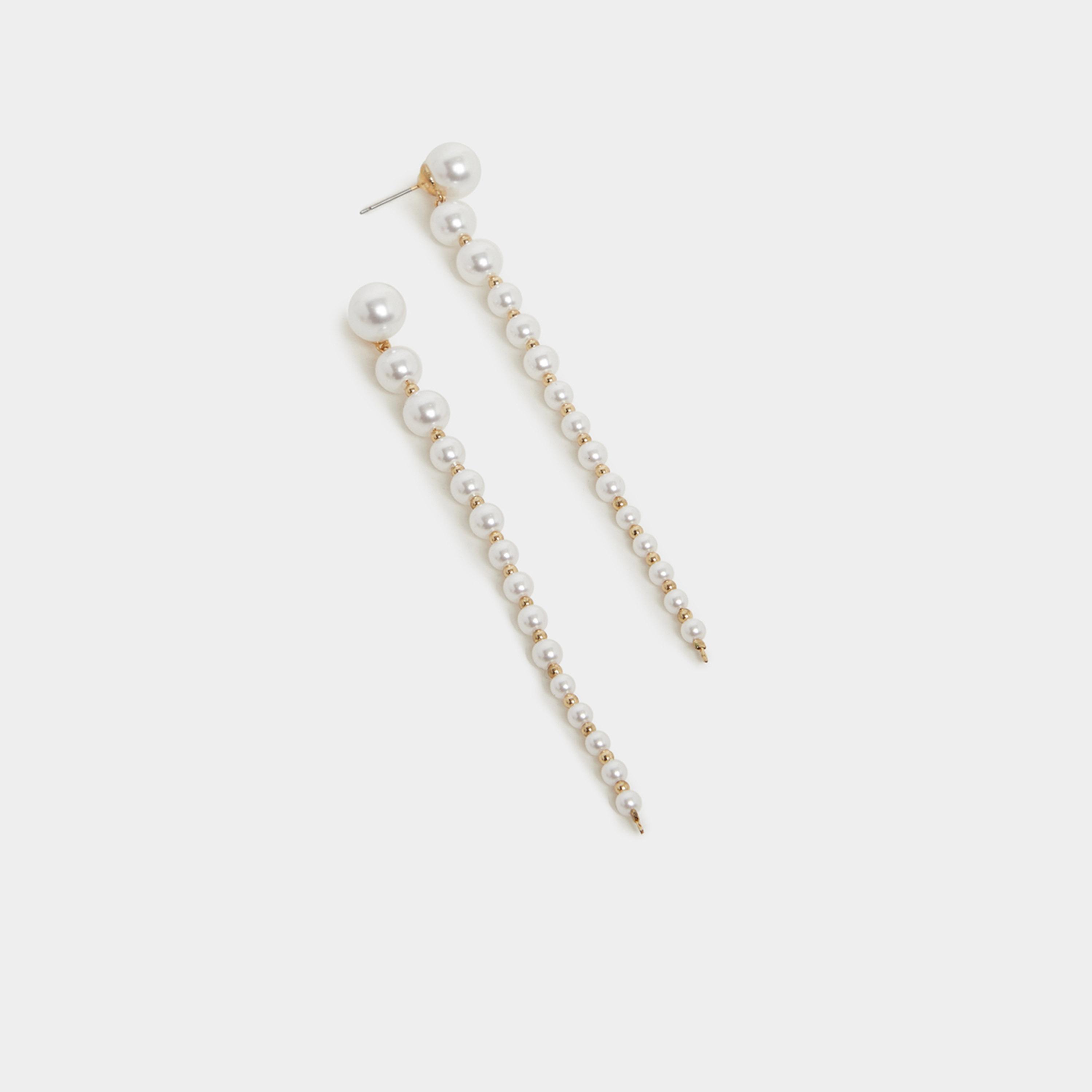 ستايلي - أقراط متدلية بتفاصيل لؤلؤ صناعي متعددة-women-watchesandjewellery-jewellery-earrings-image-2