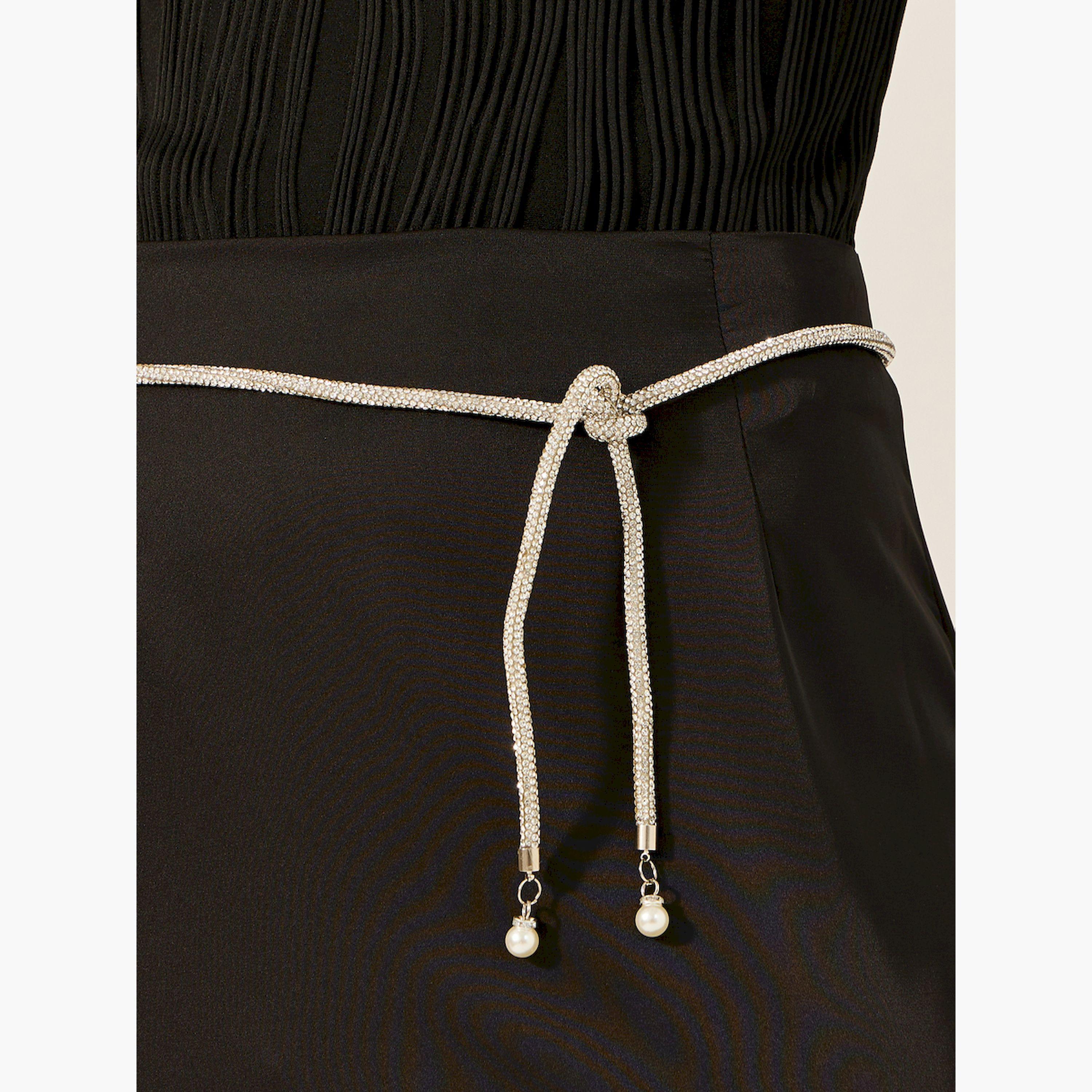 Styli Textured Slim Tie-Up Belt-women-clothingaccessories-belts-image-3