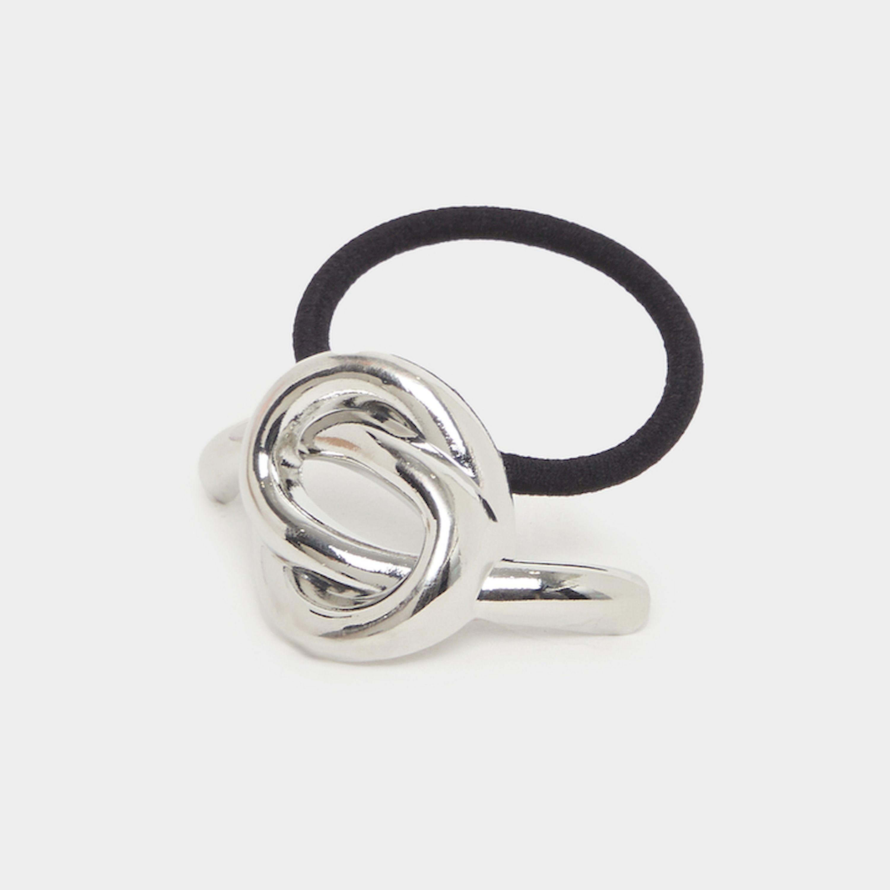 Styli Metal Detail Hair Tie-women-hairaccessories-bands-image-1