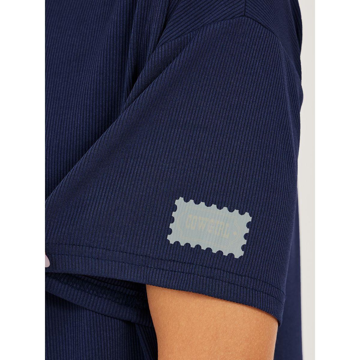 طقم من بنطال بيجاما مع تيشيرت مضلع بأكتاف منخفضة-women-clothing-nightwear-pyjamas-longsets-image-4
