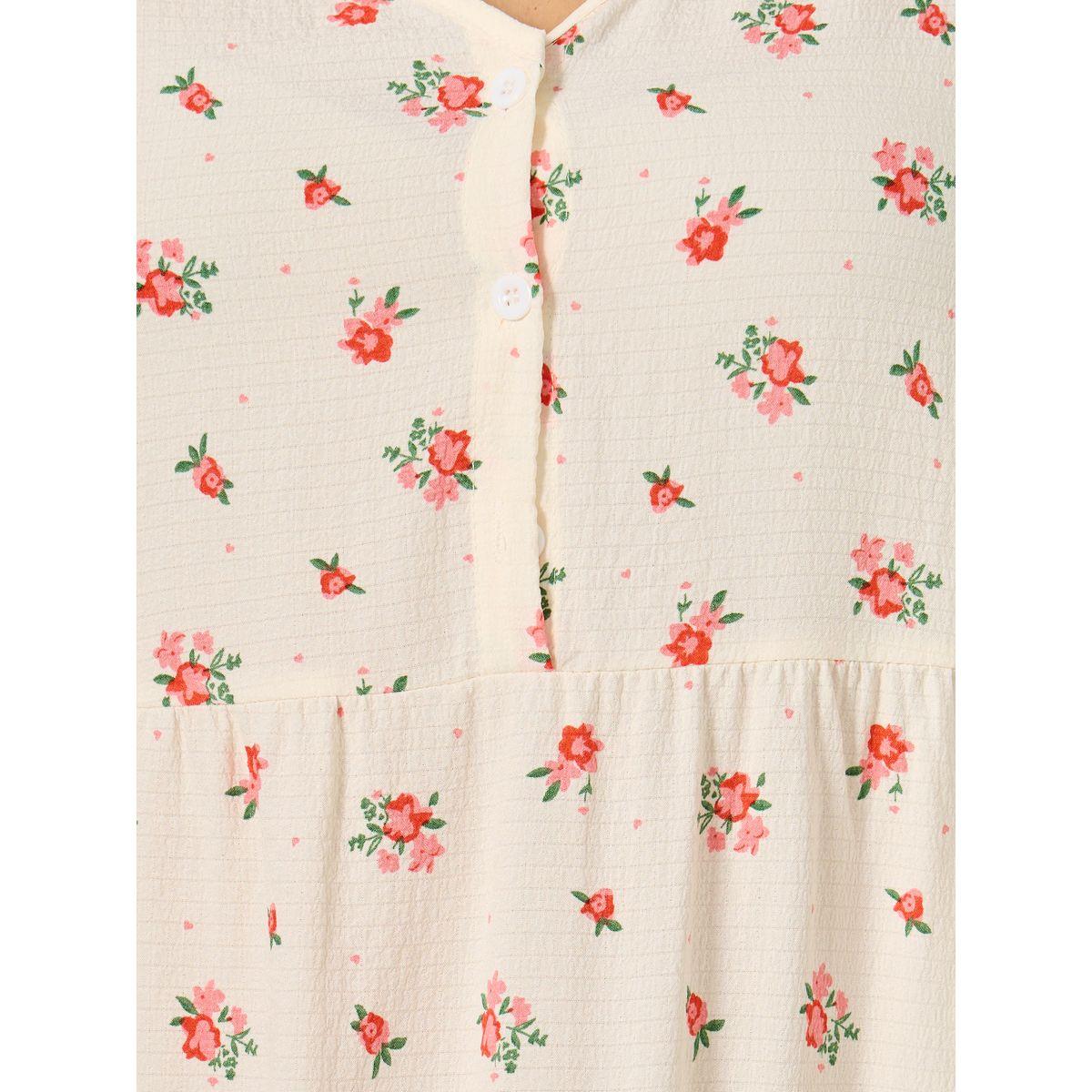 Styli Plus Size Floral Print Button Up Night Dress-women-clothing-nightwear-nighties-image-4
