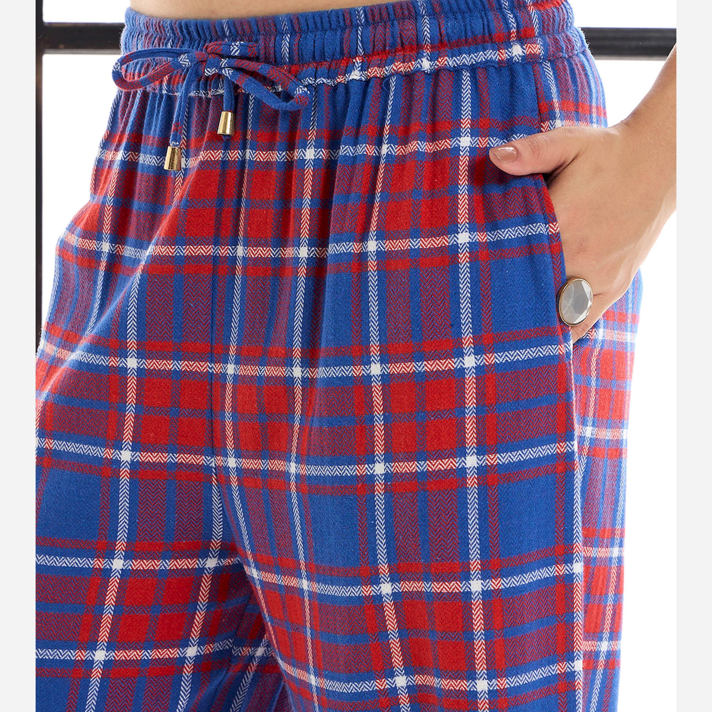 Sassafras X Styli Cotton Checked Shirt And Lounge Pants Set-women-clothing-nightwear-pyjamas-longsets-image-5