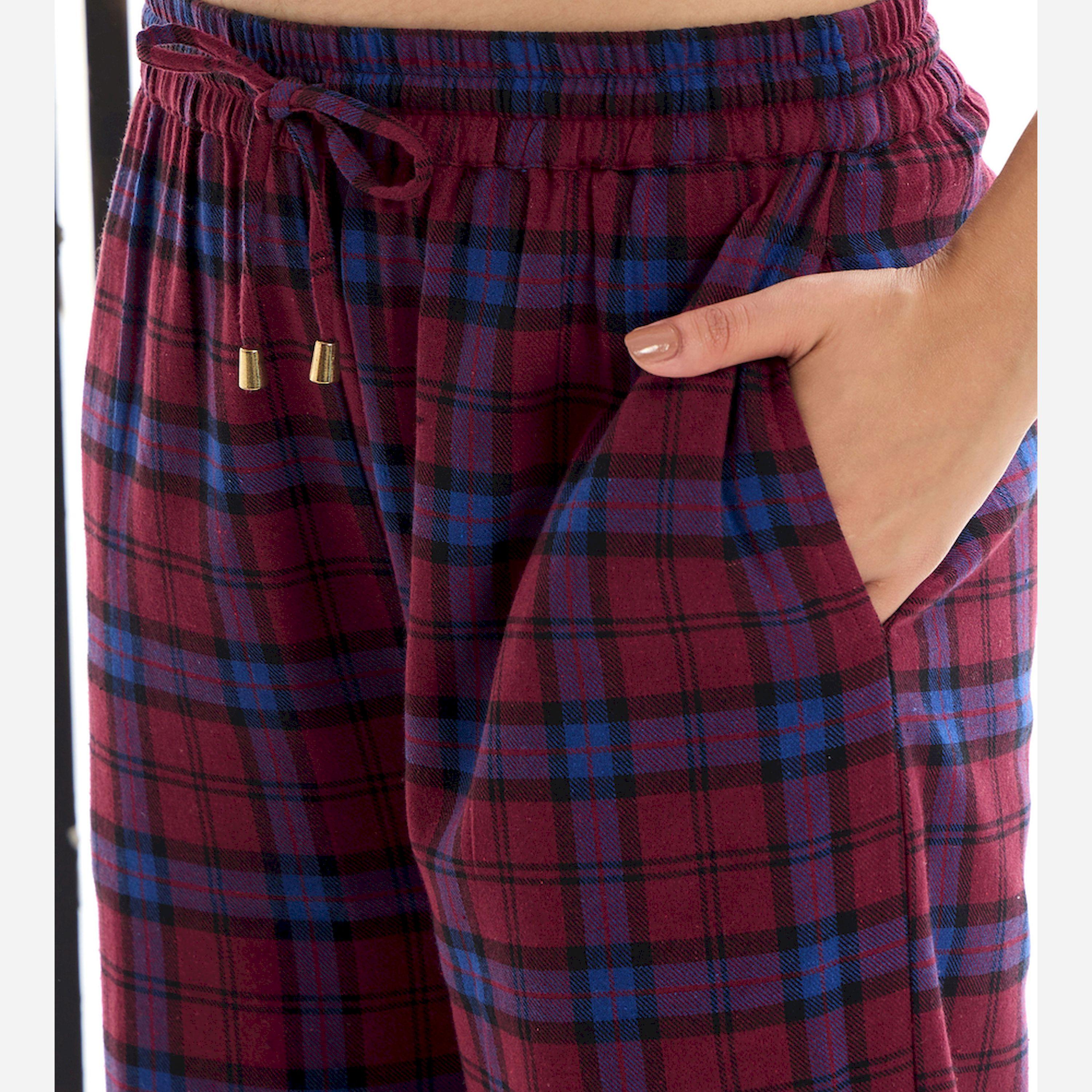 Sassafras X Styli Cotton Checked Lounge Shirt And Pants Set-women-clothing-nightwear-pyjamas-longsets-image-5