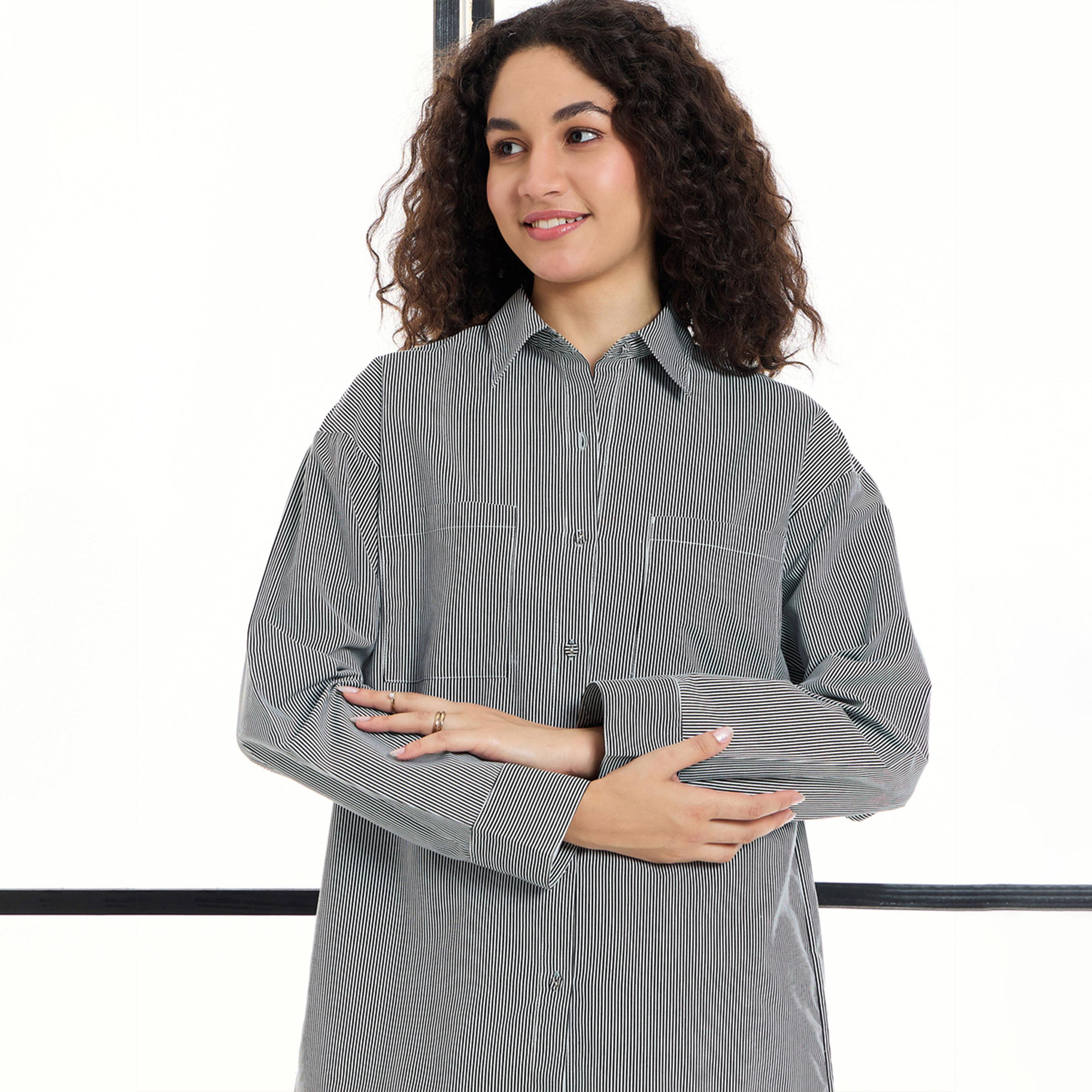 ساسافراس × ستايلي - طقم قميص وبنطال مخطط-women-clothing-nightwear-pyjamas-longsets-image-4