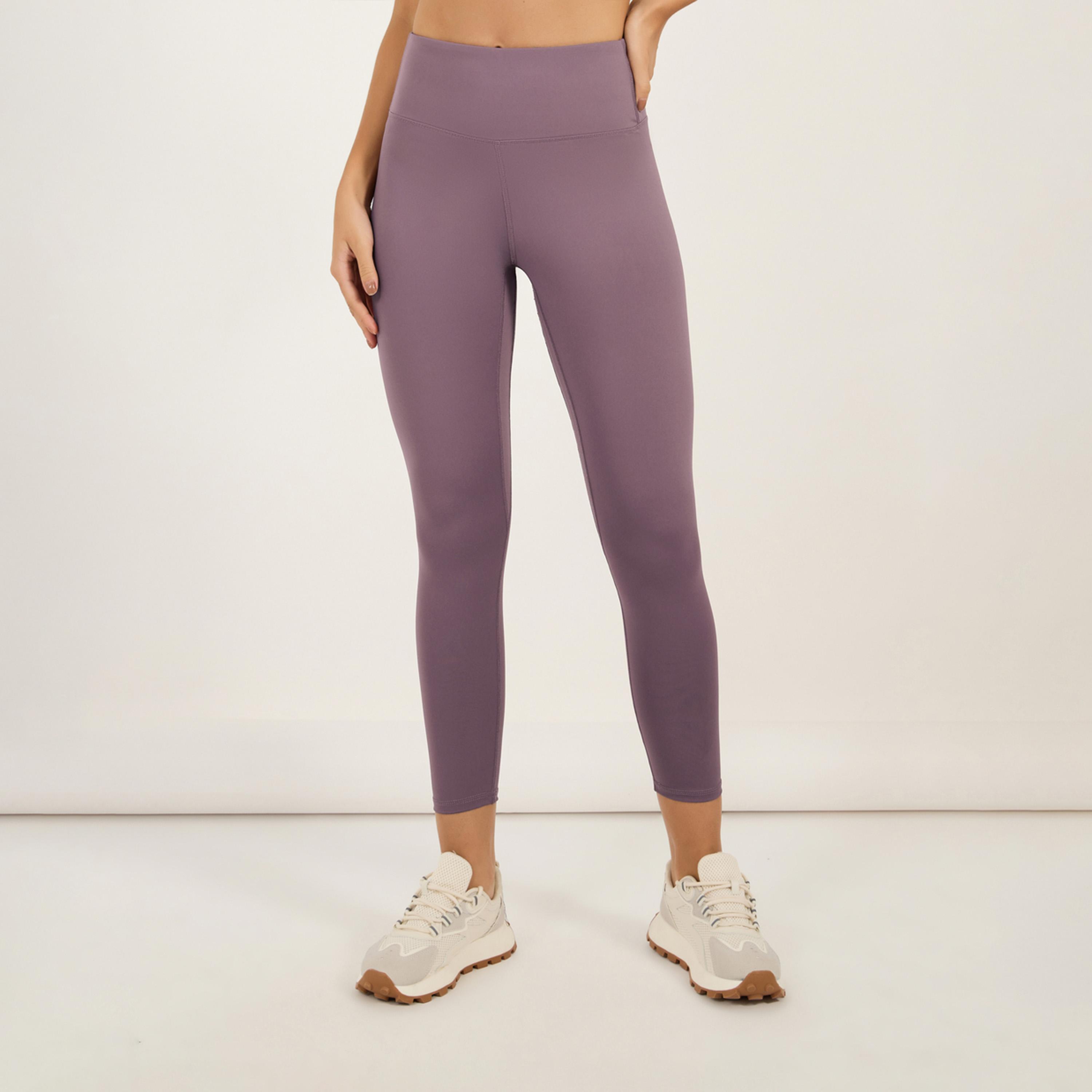 ستايلي - ليقنز رياضي بحزام خصر عريض 7/8-women-clothing-sportswearandactivewear-bottoms-image-1