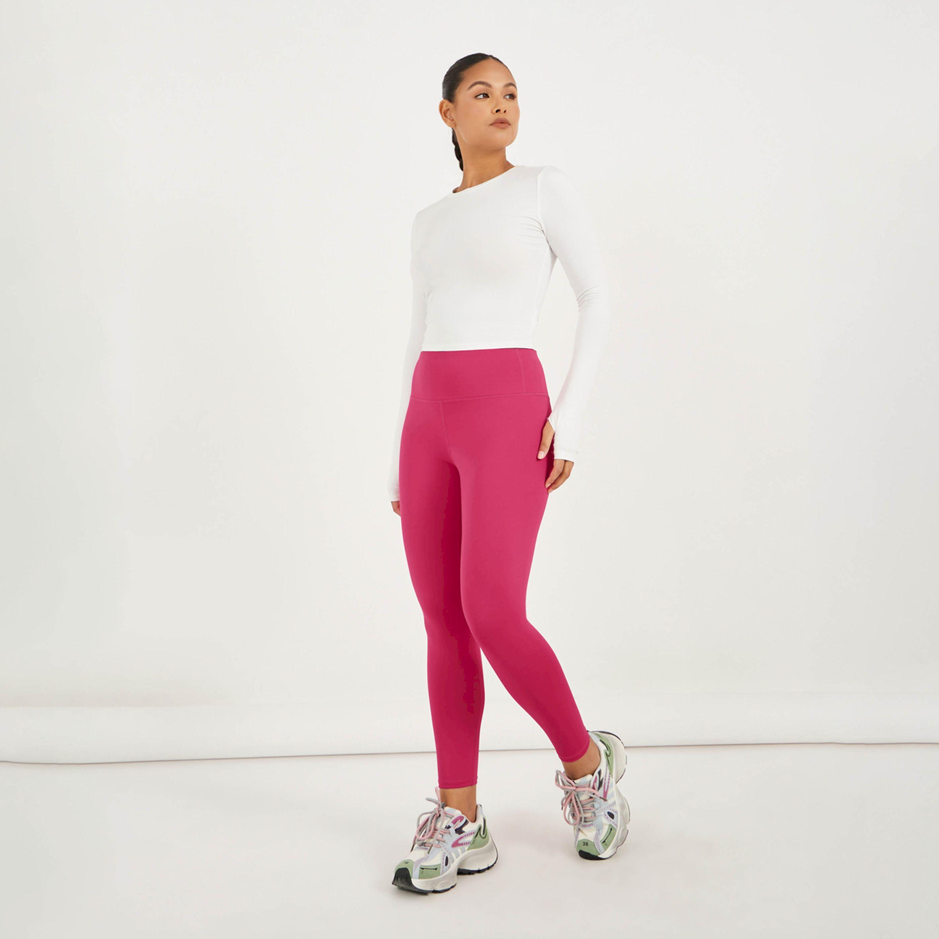 ستايلي - ليقنز رياضي بحزام خصر عريض 7/8-women-clothing-sportswearandactivewear-bottoms-image-2