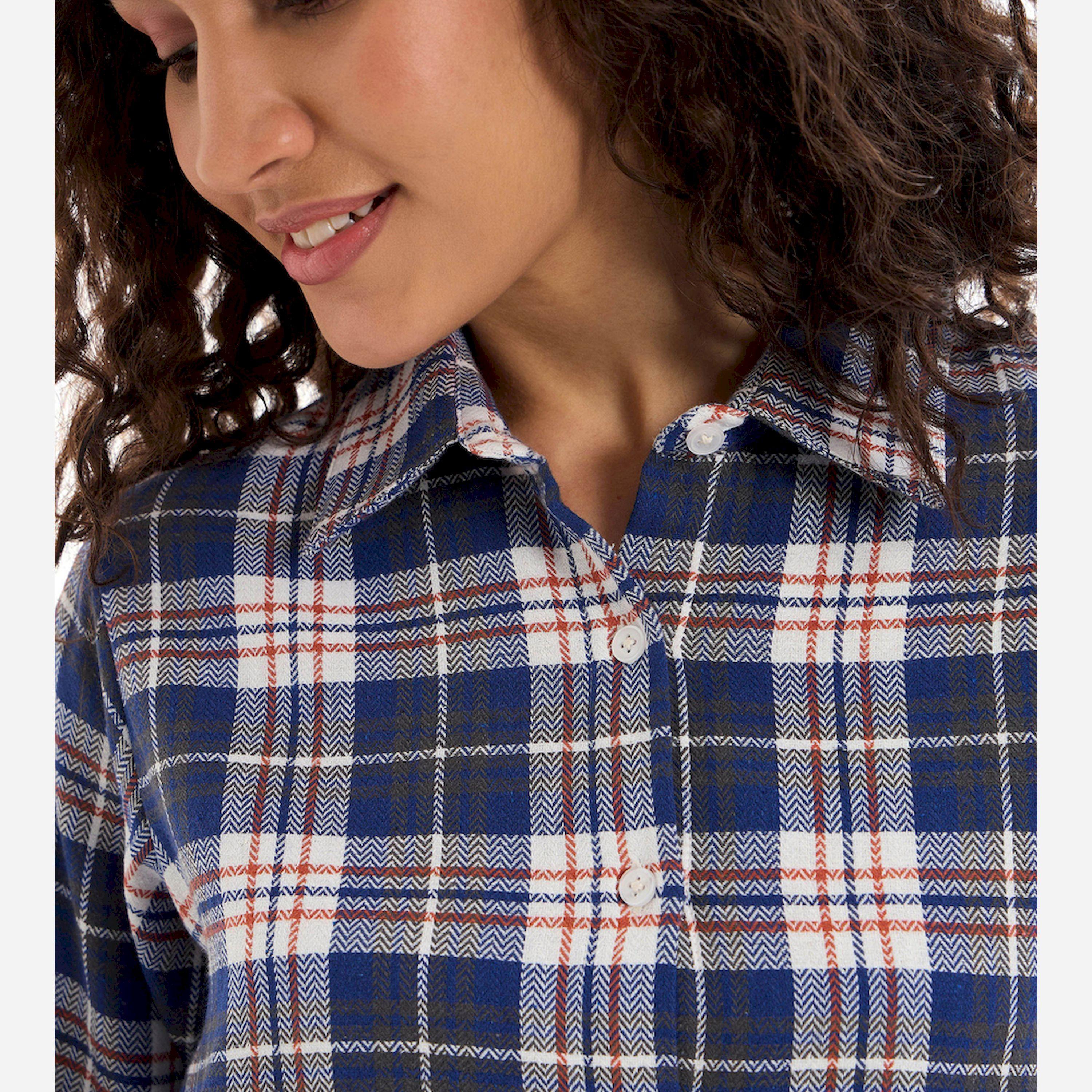 Sassafras X Styli Cotton Checked Lounge Longline Shirt-women-clothing-nightwear-nighties-image-4